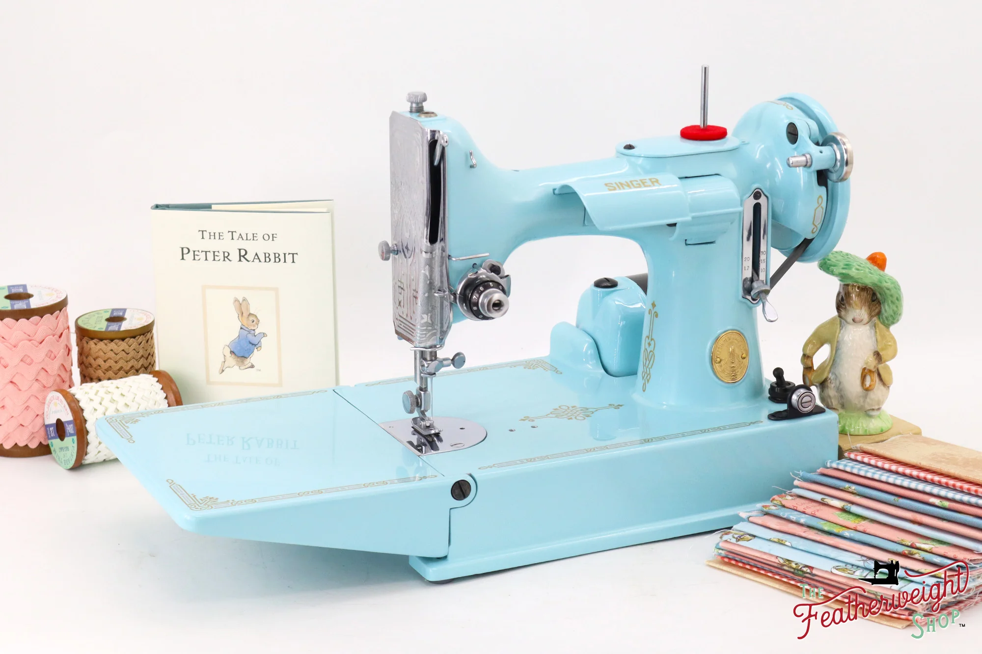 Singer Featherweight 221K - EF562*** - Fully Restored in Snowflake Blue - Image 2