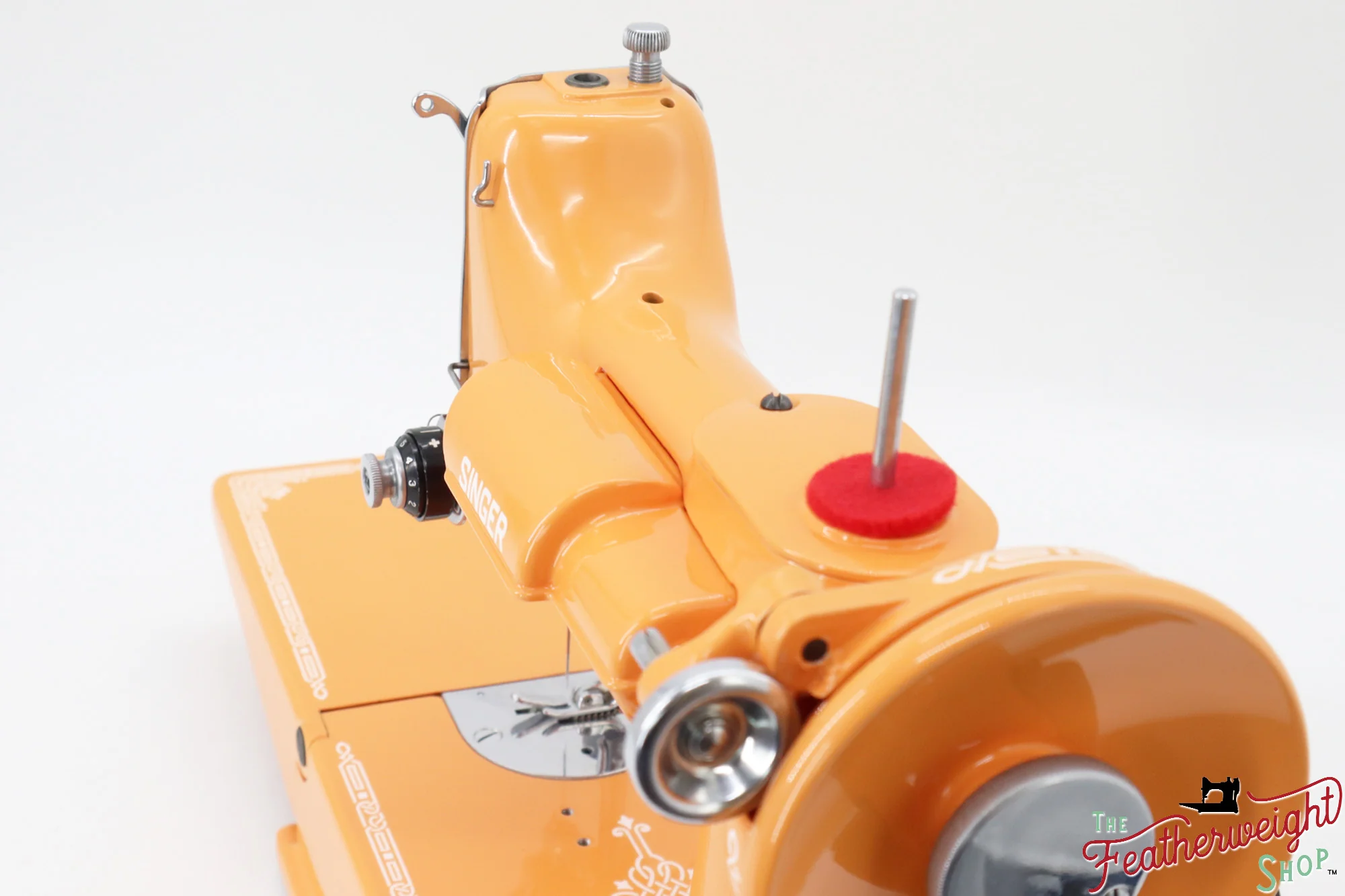 Singer Featherweight 221K Centennial, EF9121** - Fully Restored in Happy Papaya - Image 12