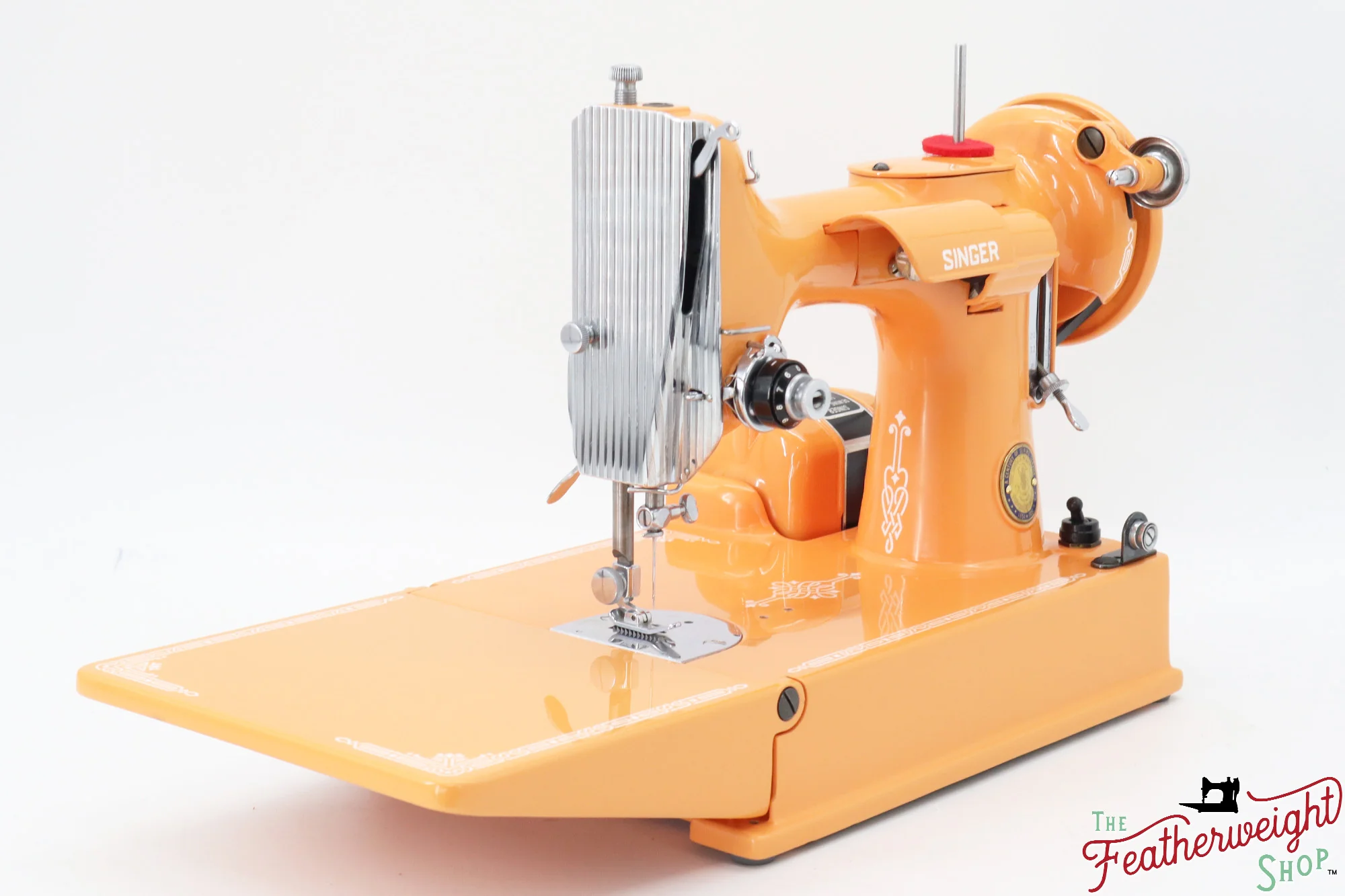 Singer Featherweight 221K Centennial, EF9121** - Fully Restored in Happy Papaya - Image 3