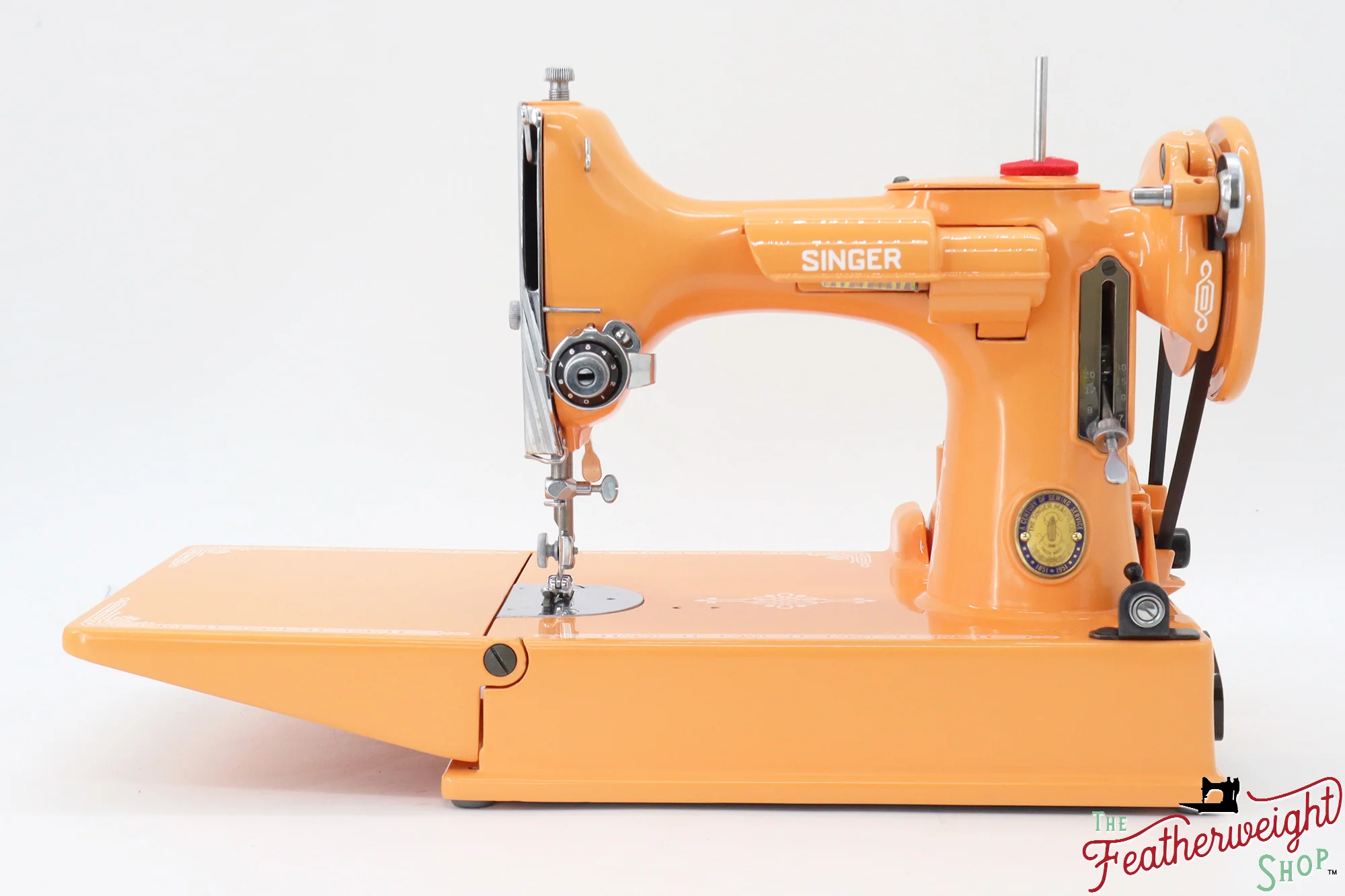 Singer Featherweight 221K Centennial, EF9121** - Fully Restored in Happy Papaya - Image 4