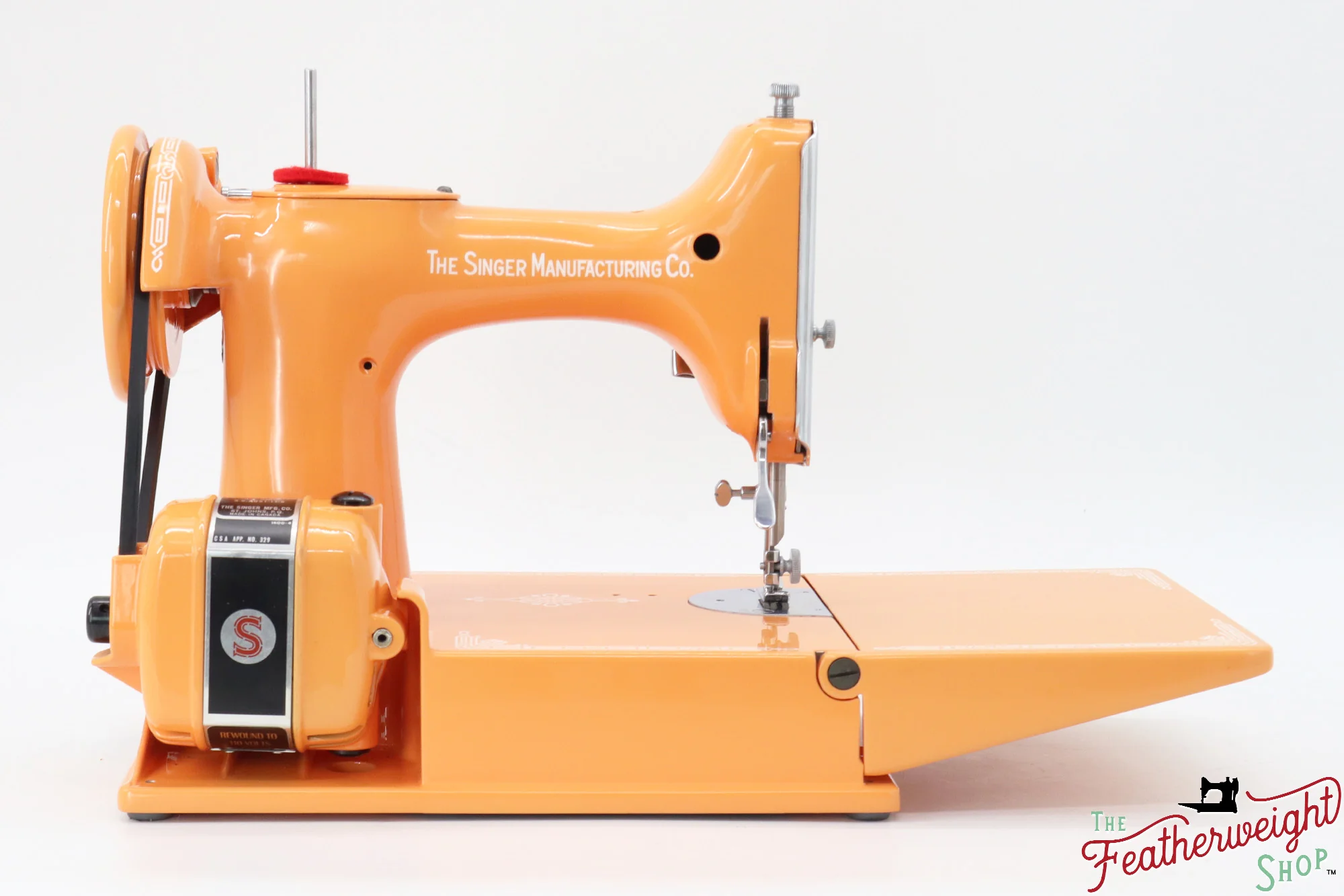 Singer Featherweight 221K Centennial, EF9121** - Fully Restored in Happy Papaya - Image 6