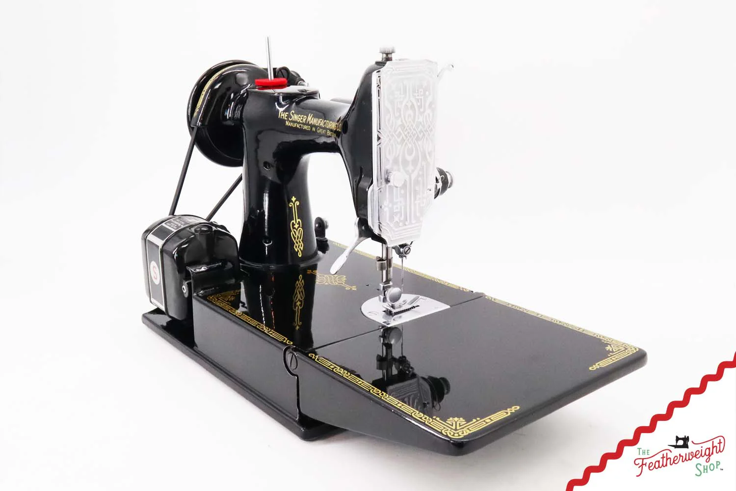 Singer Featherweight 221K Centennial, EG306***, RARE Great Britain Decal - Image 5