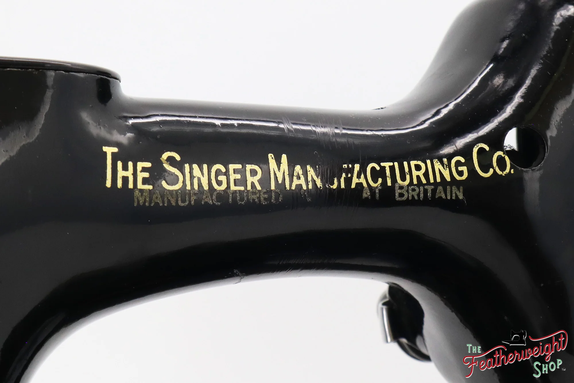 Singer Featherweight 221K, EG348***, RARE Great Britain Decal - Image 3