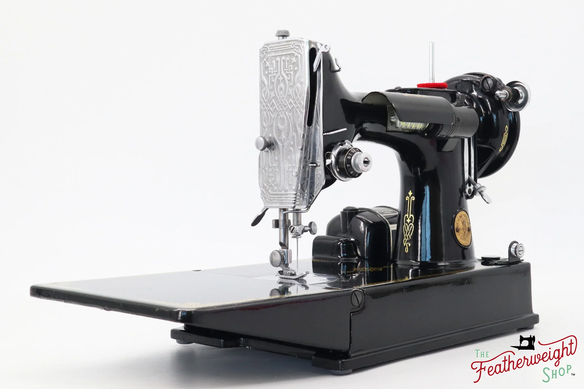 Singer Featherweight 221K, EG348***, RARE Great Britain Decal - Image 5