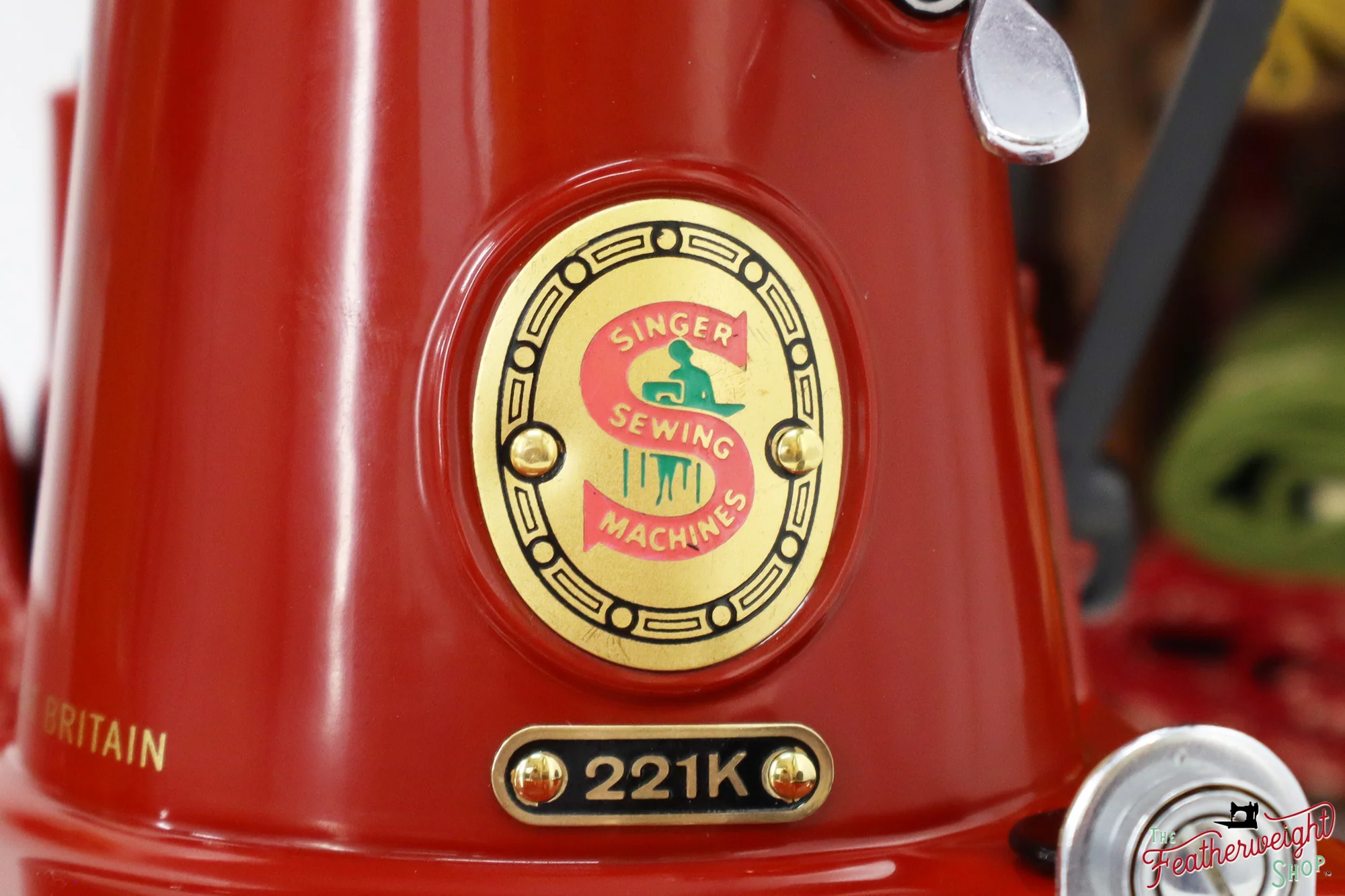 Singer Featherweight 221K, Red 'S', ES173*** - Fully Restored in Brick Red - Image 14