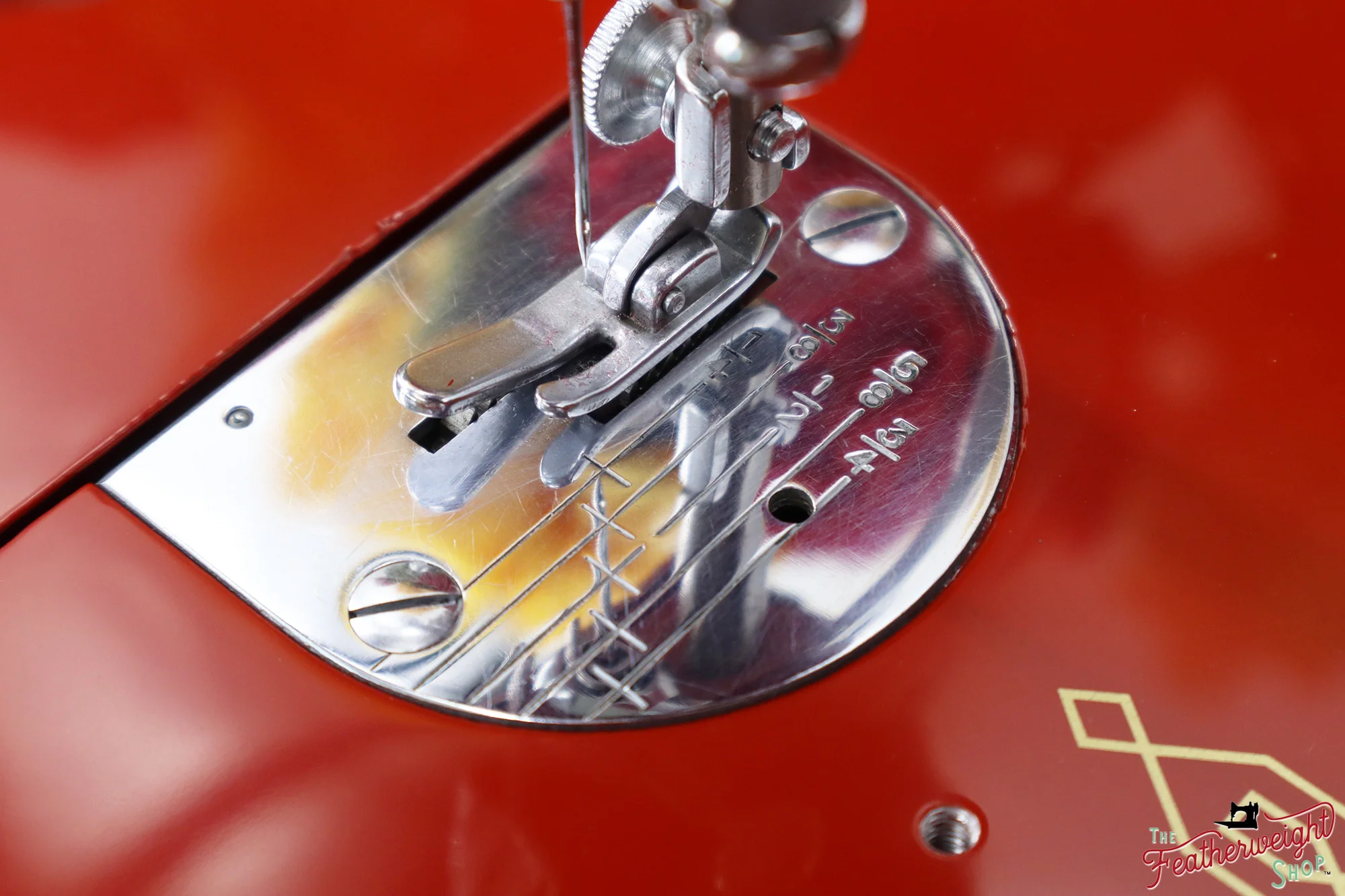 Singer Featherweight 221K, Red 'S', ES173*** - Fully Restored in Brick Red - Image 15