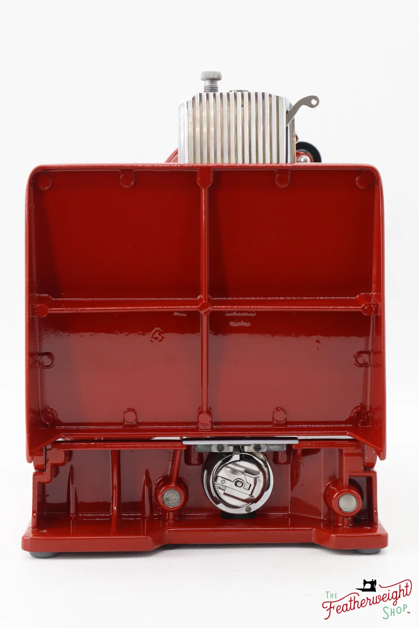 Singer Featherweight 221K, Red 'S', ES173*** - Fully Restored in Brick Red - Image 5