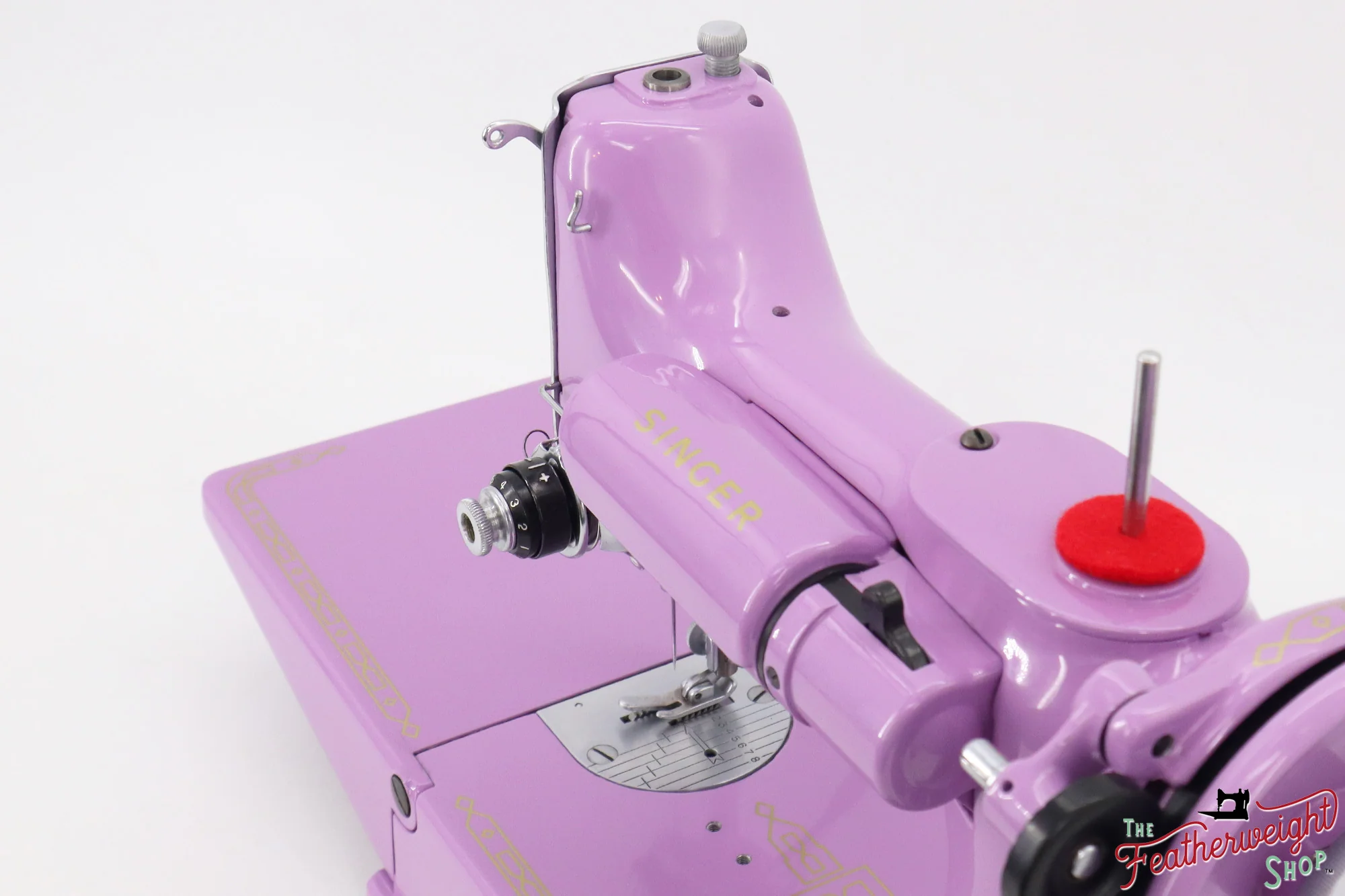 Singer Featherweight 221K, Red 'S', ES2430** - Fully Restored in Lilac - Image 15