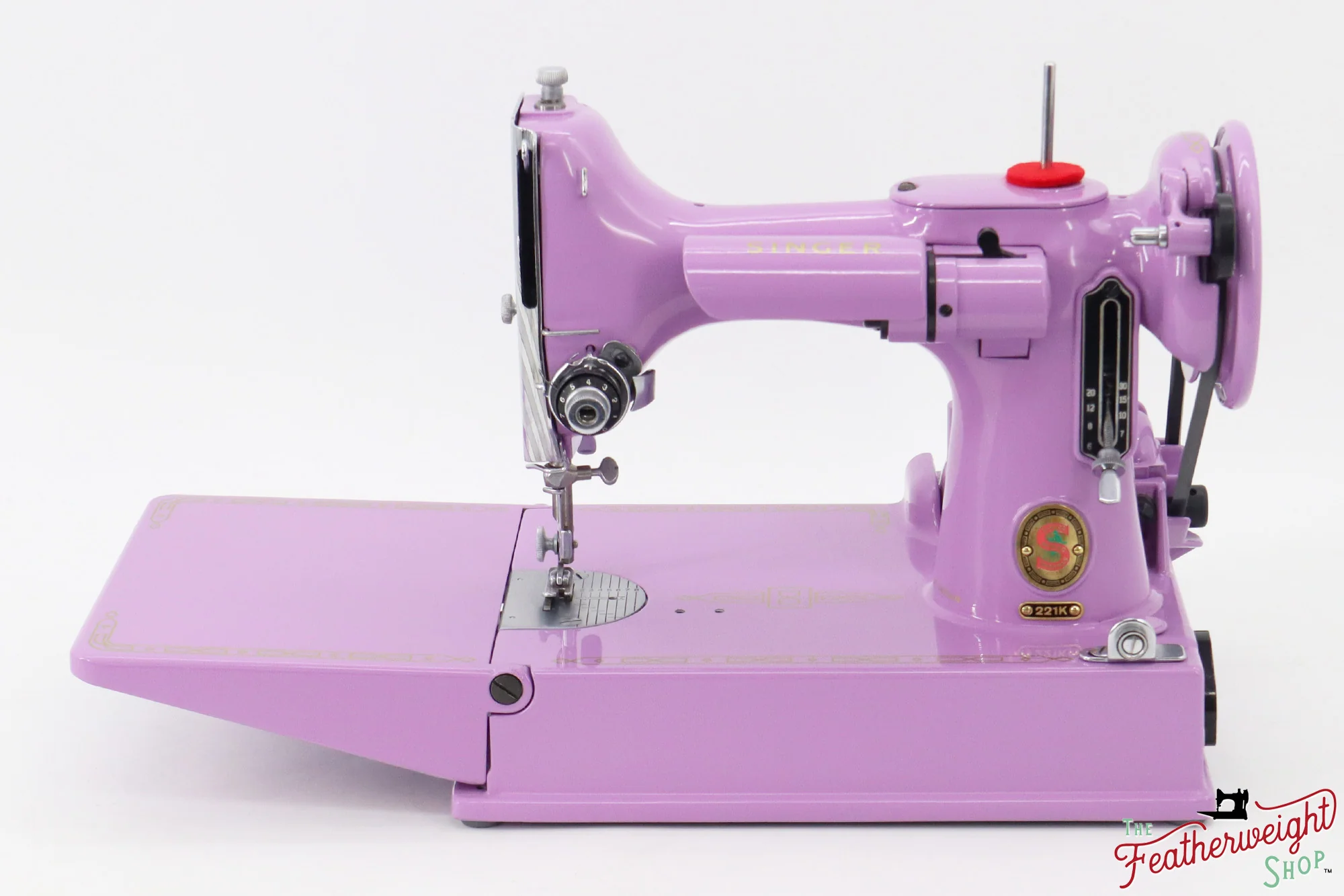 Singer Featherweight 221K, Red 'S', ES2430** - Fully Restored in Lilac - Image 4
