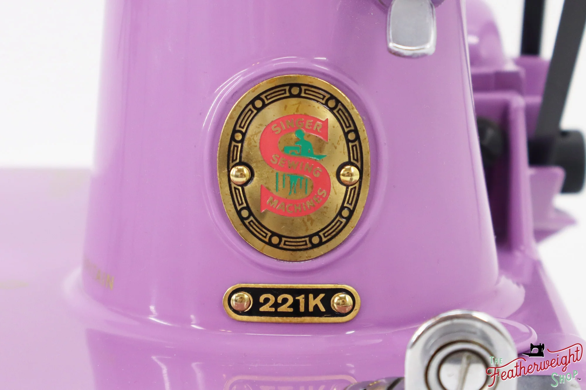 Singer Featherweight 221K, Red 'S', ES2430** - Fully Restored in Lilac - Image 5
