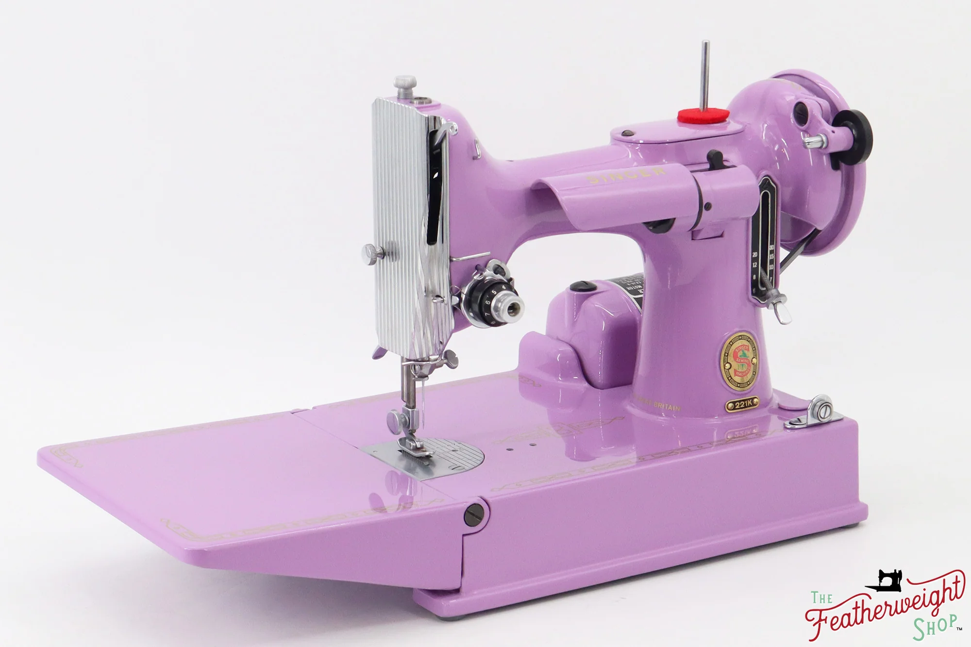Singer Featherweight 221K, Red 'S', ES2430** - Fully Restored in Lilac - Image 6