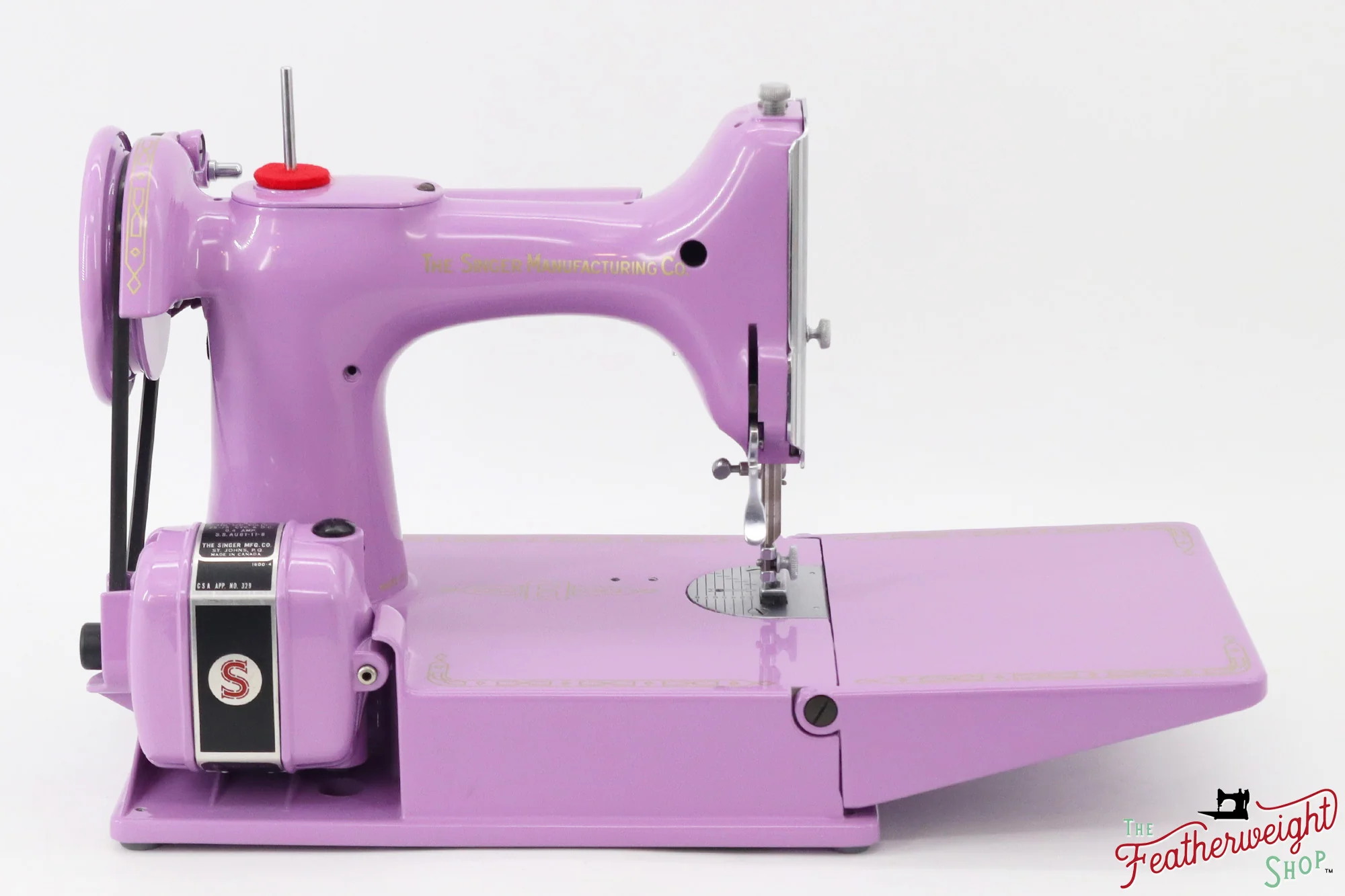 Singer Featherweight 221K, Red 'S', ES2430** - Fully Restored in Lilac - Image 9