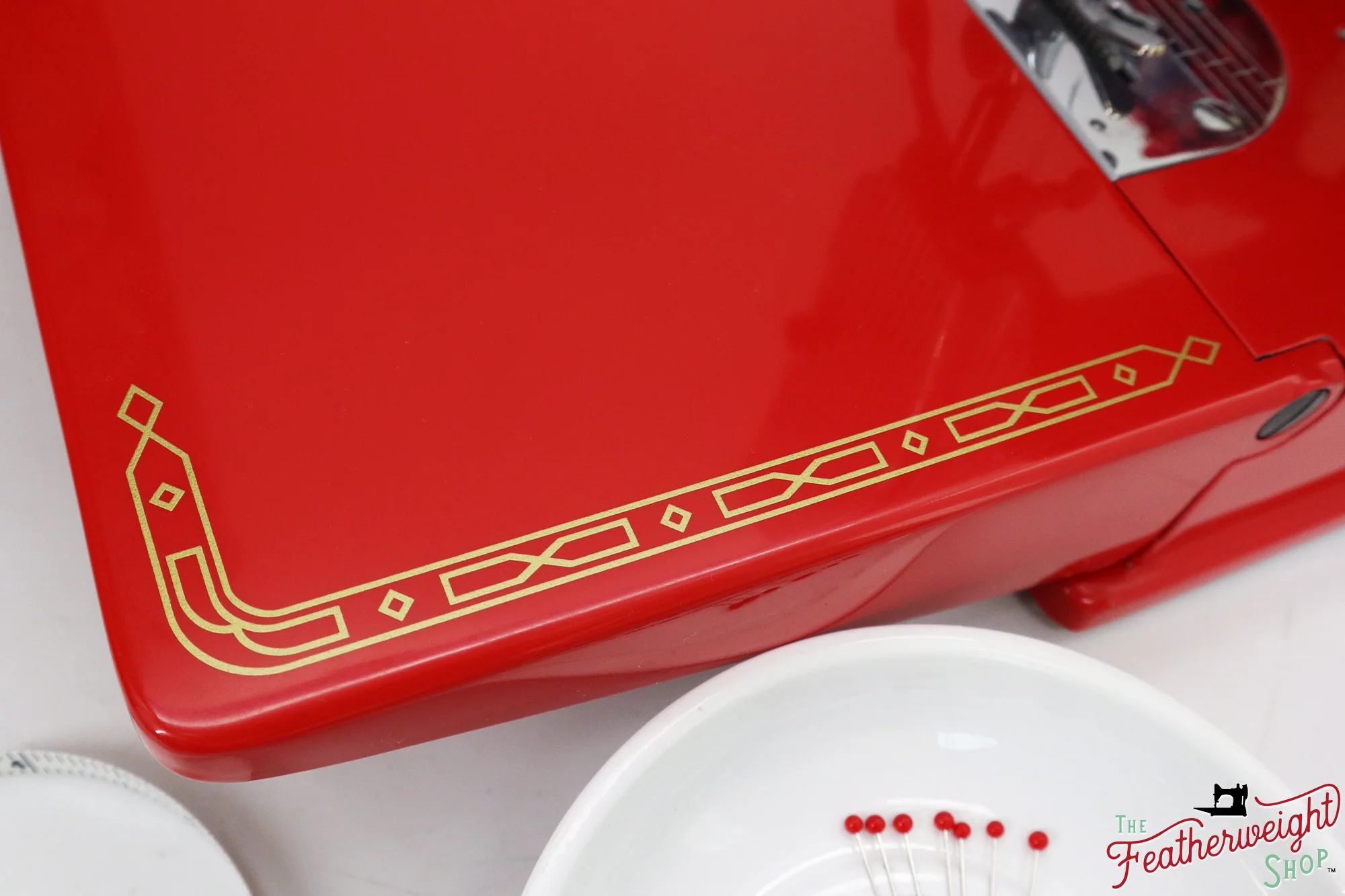 Singer Featherweight 221K, Red 'S', ES6519** - Fully Restored in Liberty Red - Image 11