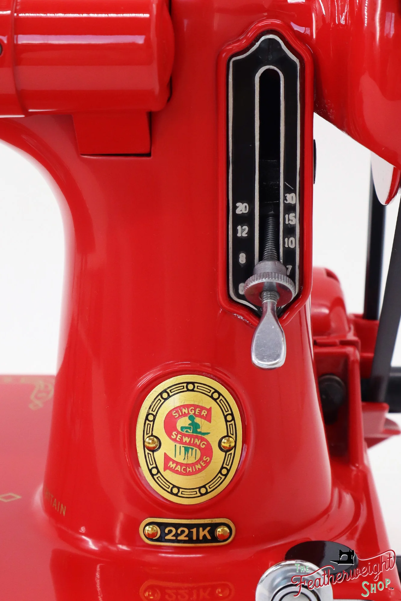 Singer Featherweight 221K, Red 'S', ES6519** - Fully Restored in Liberty Red - Image 18