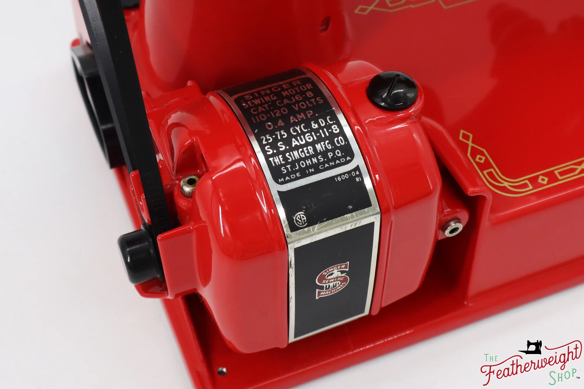 Singer Featherweight 221K, Red 'S', ES6519** - Fully Restored in Liberty Red - Image 21