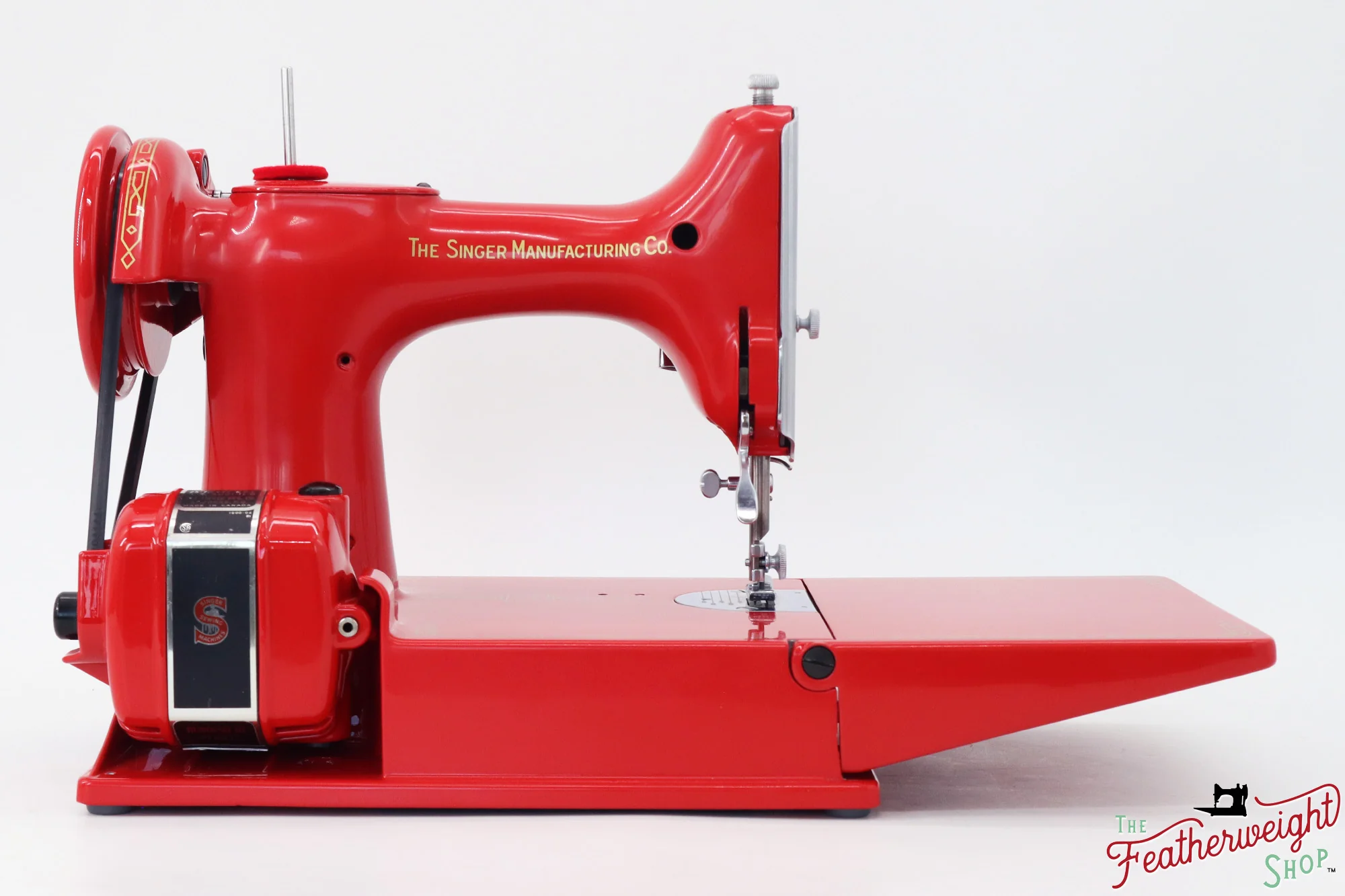 Singer Featherweight 221K, Red 'S', ES6519** - Fully Restored in Liberty Red - Image 9
