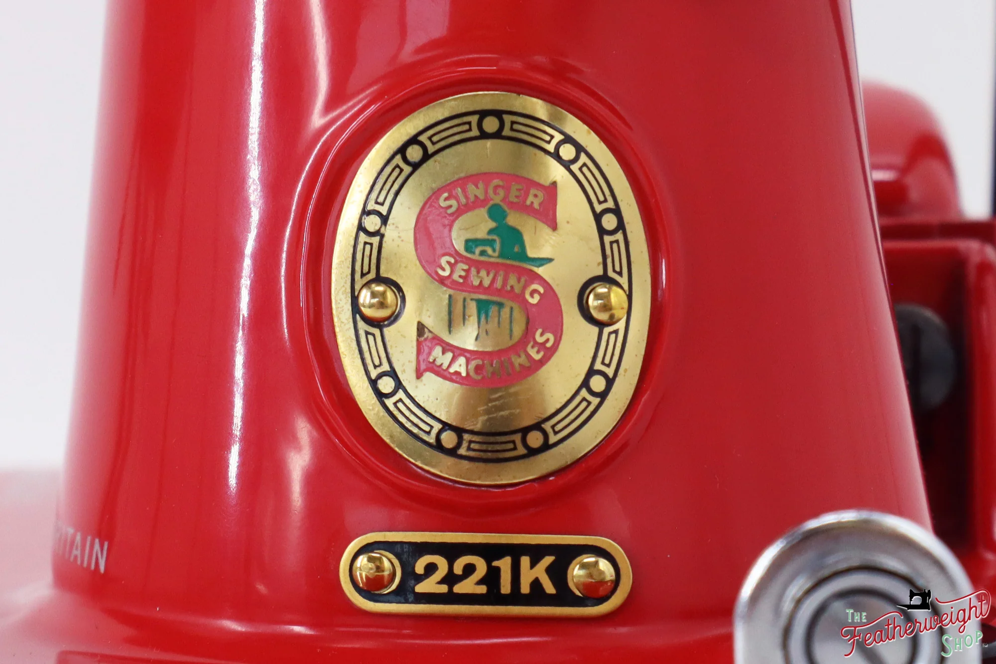 Singer Featherweight 221K, Red 'S', ES874*** - Fully Restored in Liberty Red - Image 14