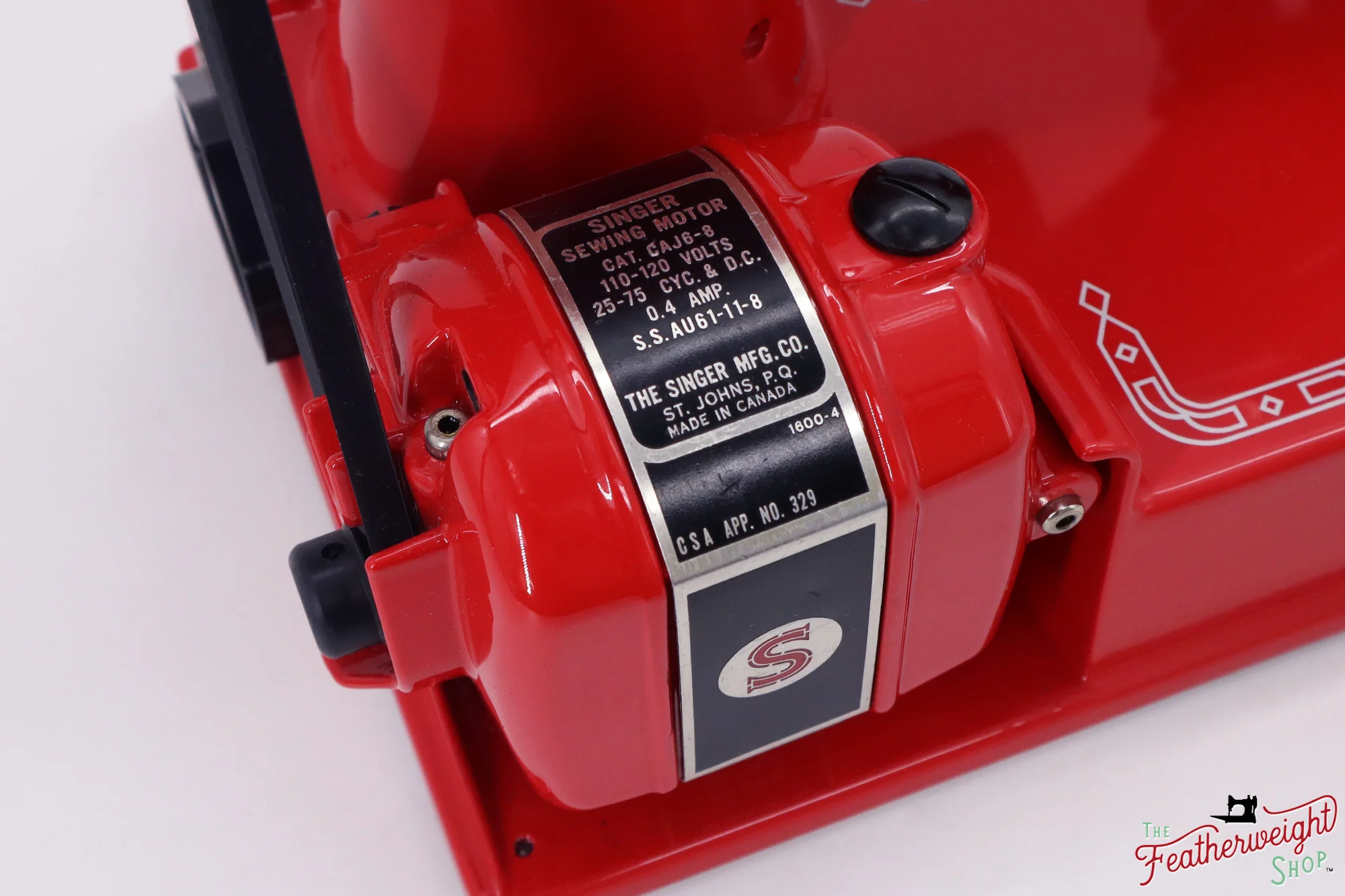 Singer Featherweight 221K, Red 'S', ES874*** - Fully Restored in Liberty Red - Image 17