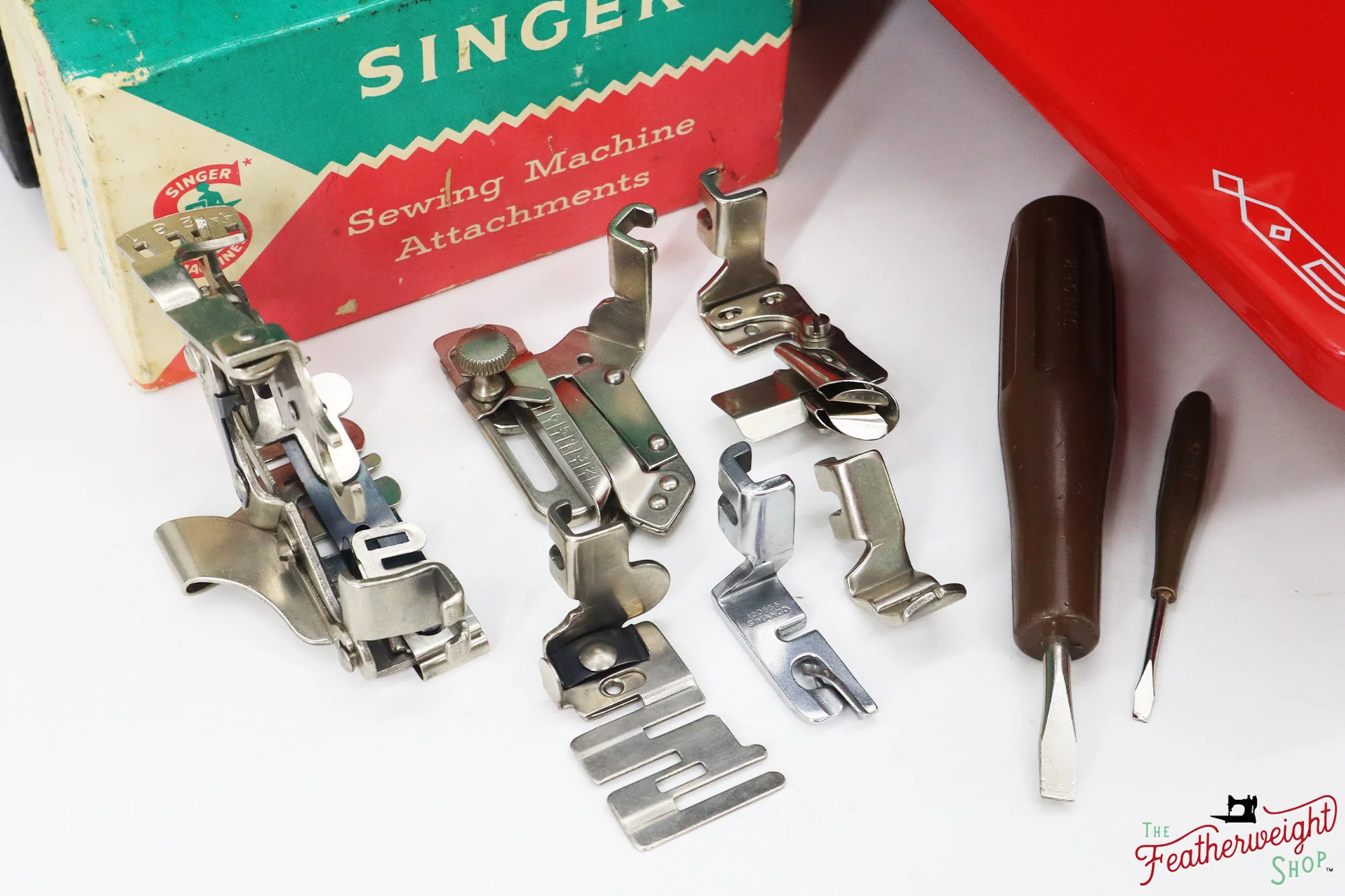 Singer Featherweight 221K, Red 'S', ES874*** - Fully Restored in Liberty Red - Image 18