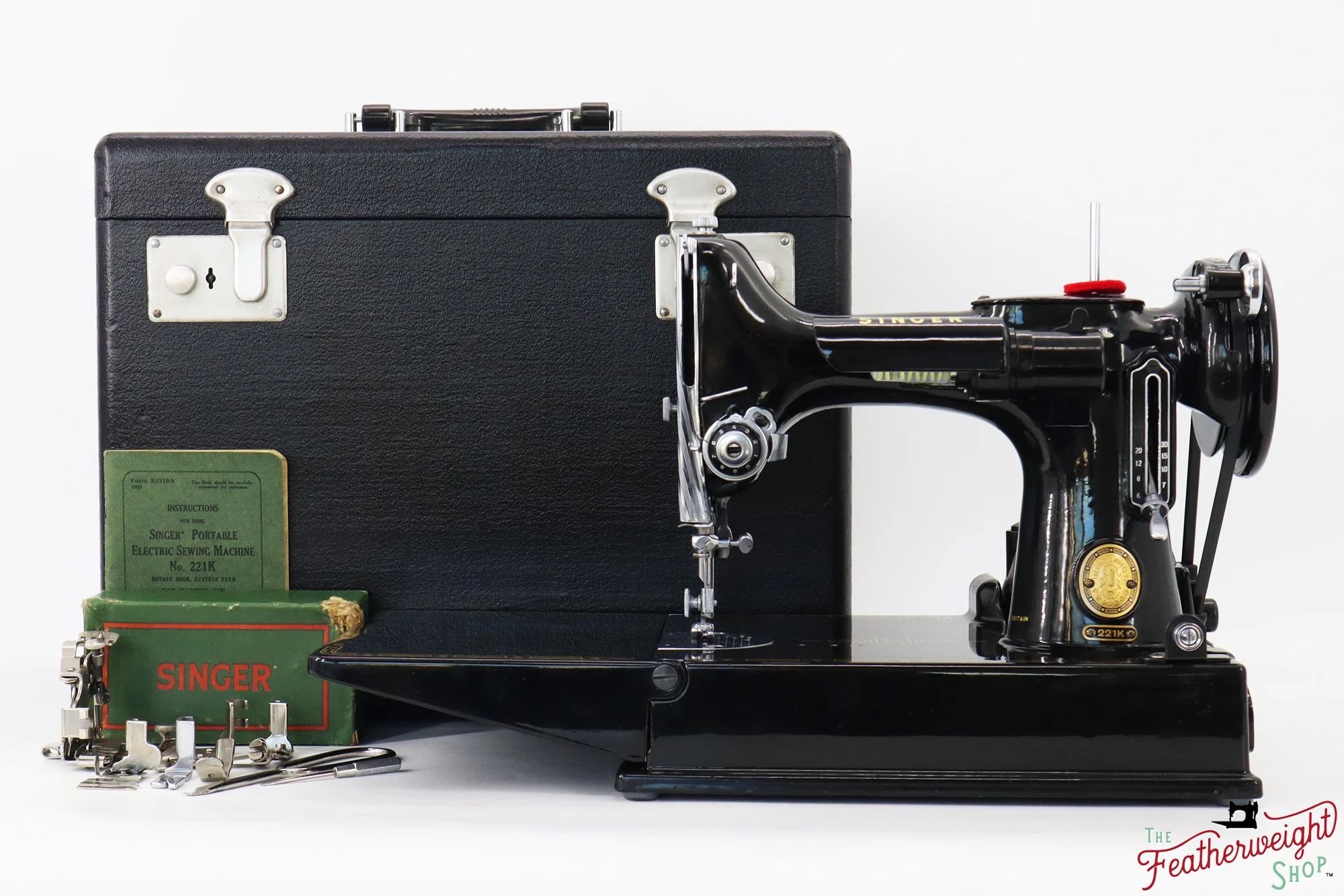 Singer Featherweight 221K Sewing Machine, 1955 - EK2033** - Image 2