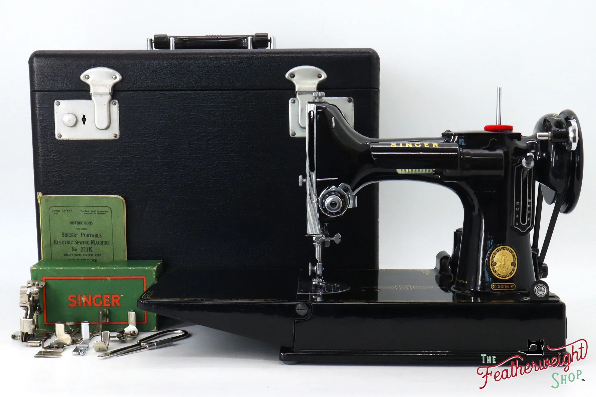 Singer Featherweight 221K Sewing Machine, 1955 - EK2089** - Image 2