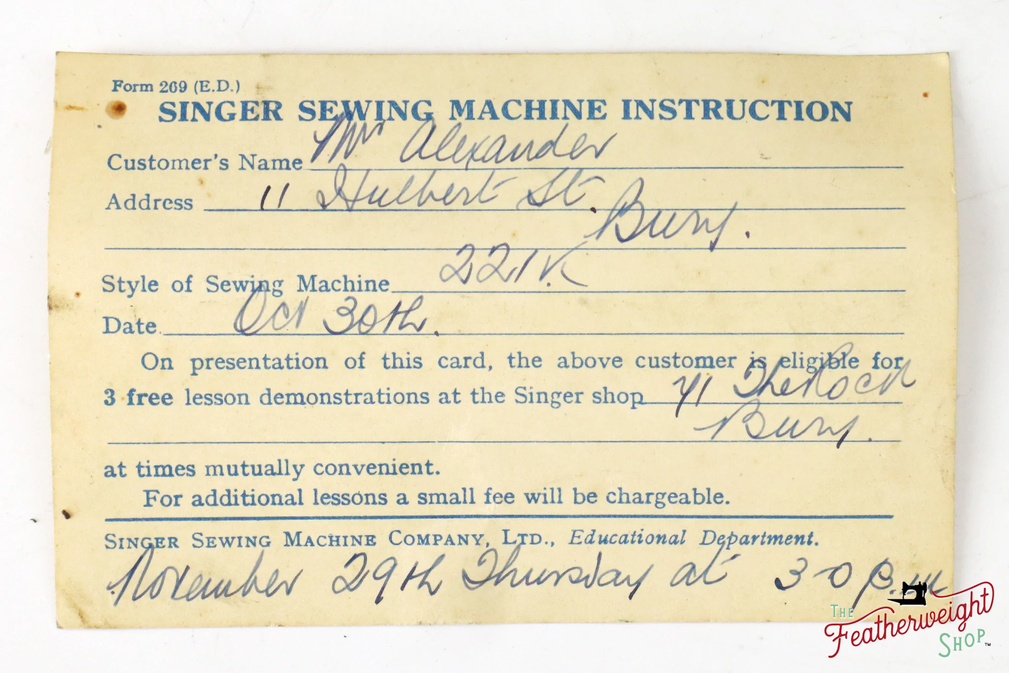 Singer Featherweight 221K Sewing Machine, 1955 - EK9877** - Image 7