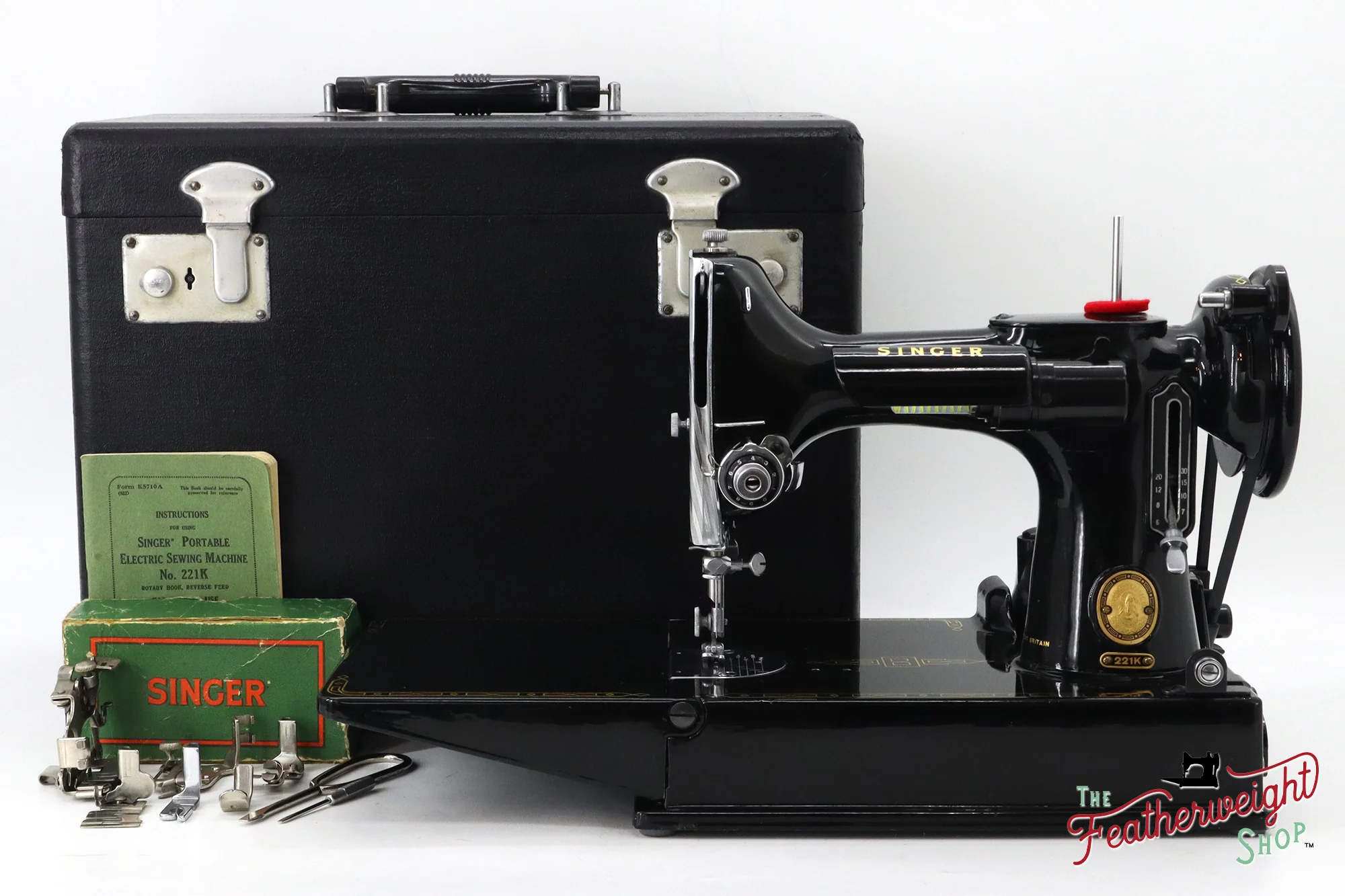 Singer Featherweight 221K Sewing Machine, 1957 - EM0176** - Image 2