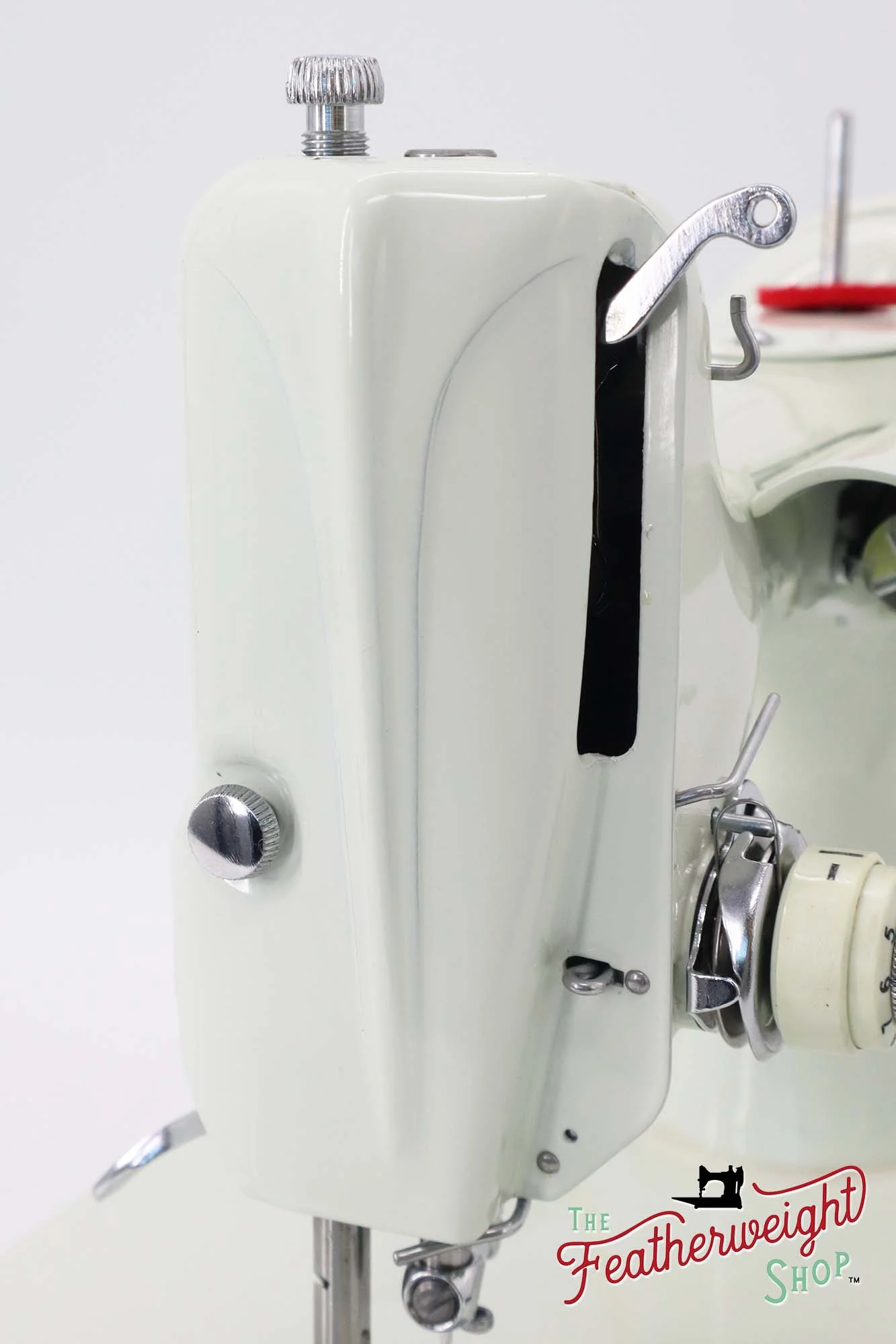 Singer Featherweight 221K Sewing Machine, British WHITE EV970*** - Image 16