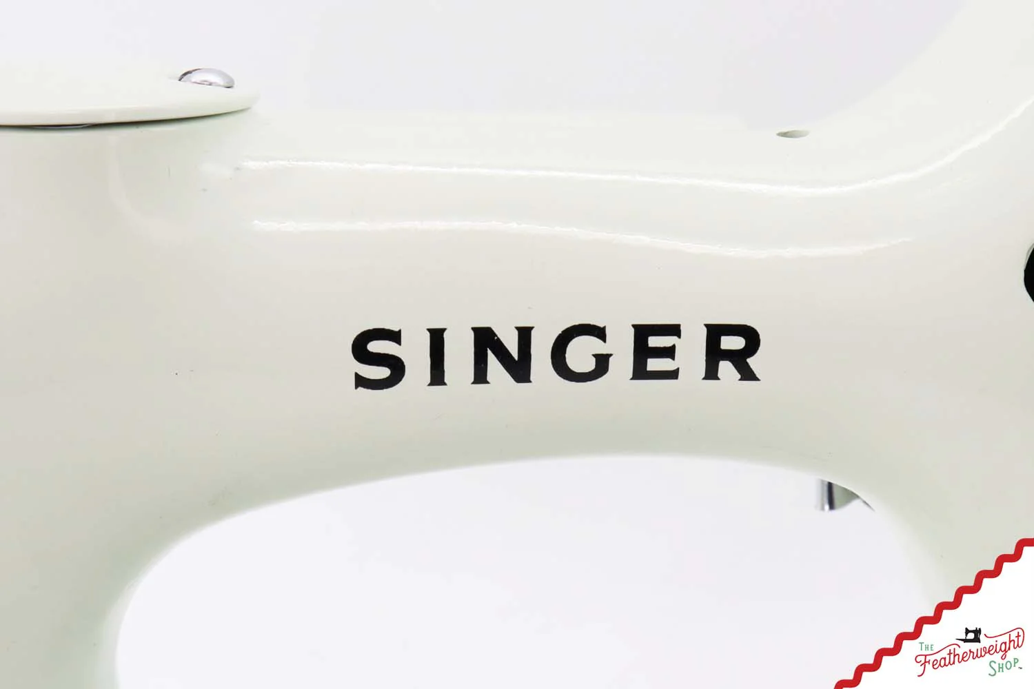 Singer Featherweight 221K Sewing Machine, British WHITE EV98612* - Image 13