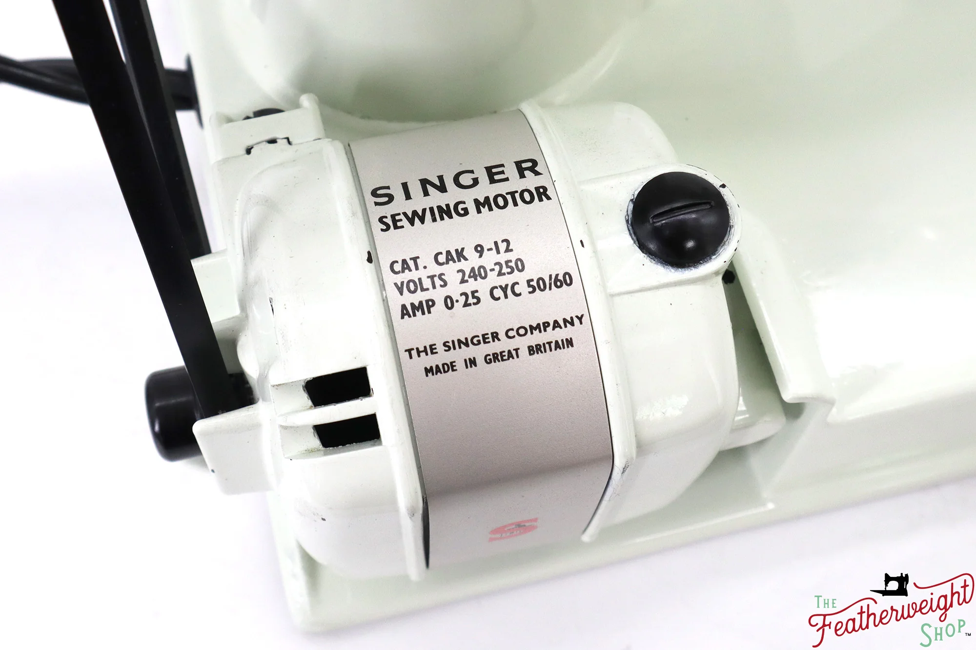 Singer Featherweight 221K Sewing Machine, British WHITE EV988*** - Image 19