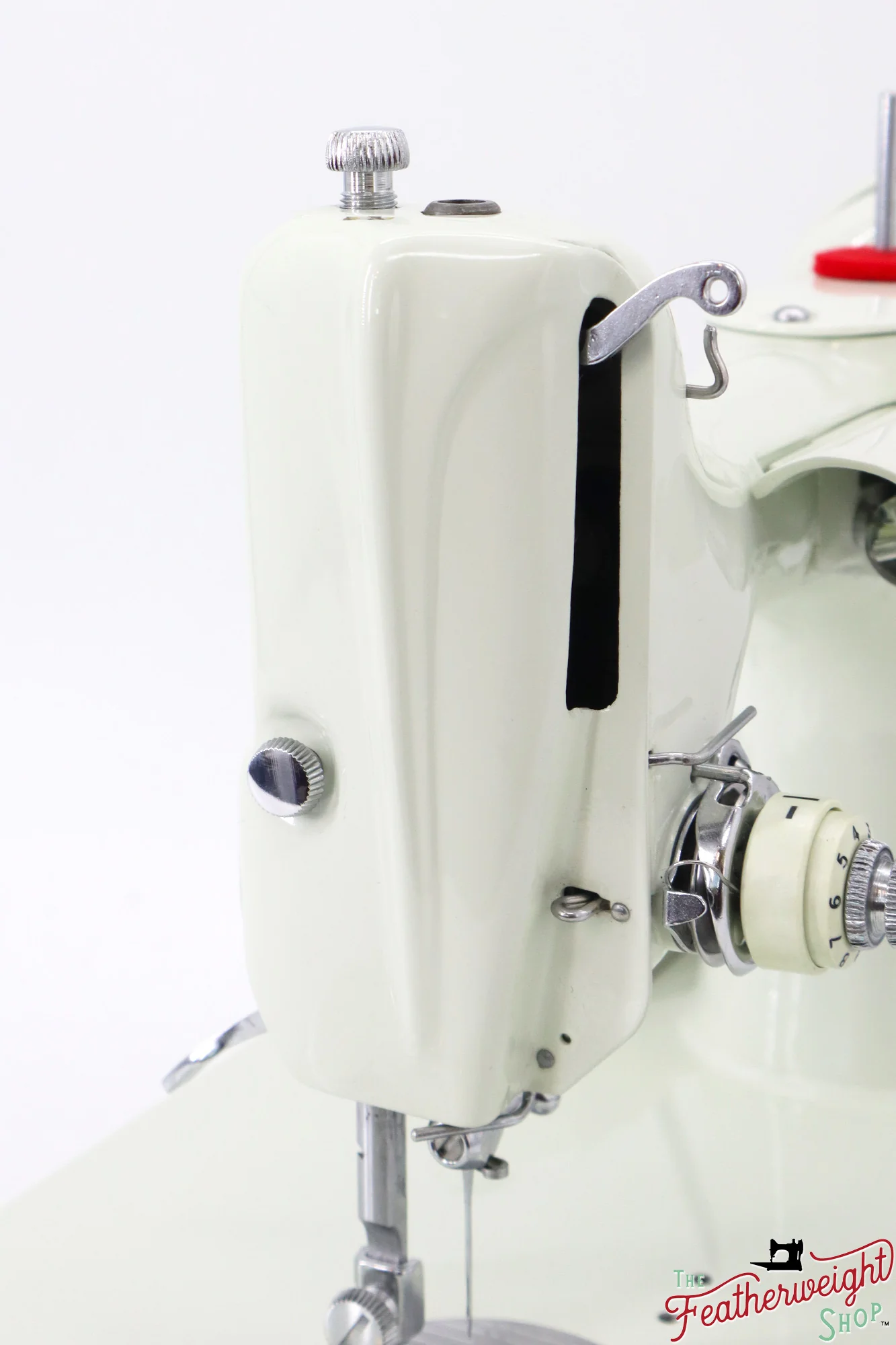 Singer Featherweight 221K Sewing Machine, British WHITE EV988*** - Image 5