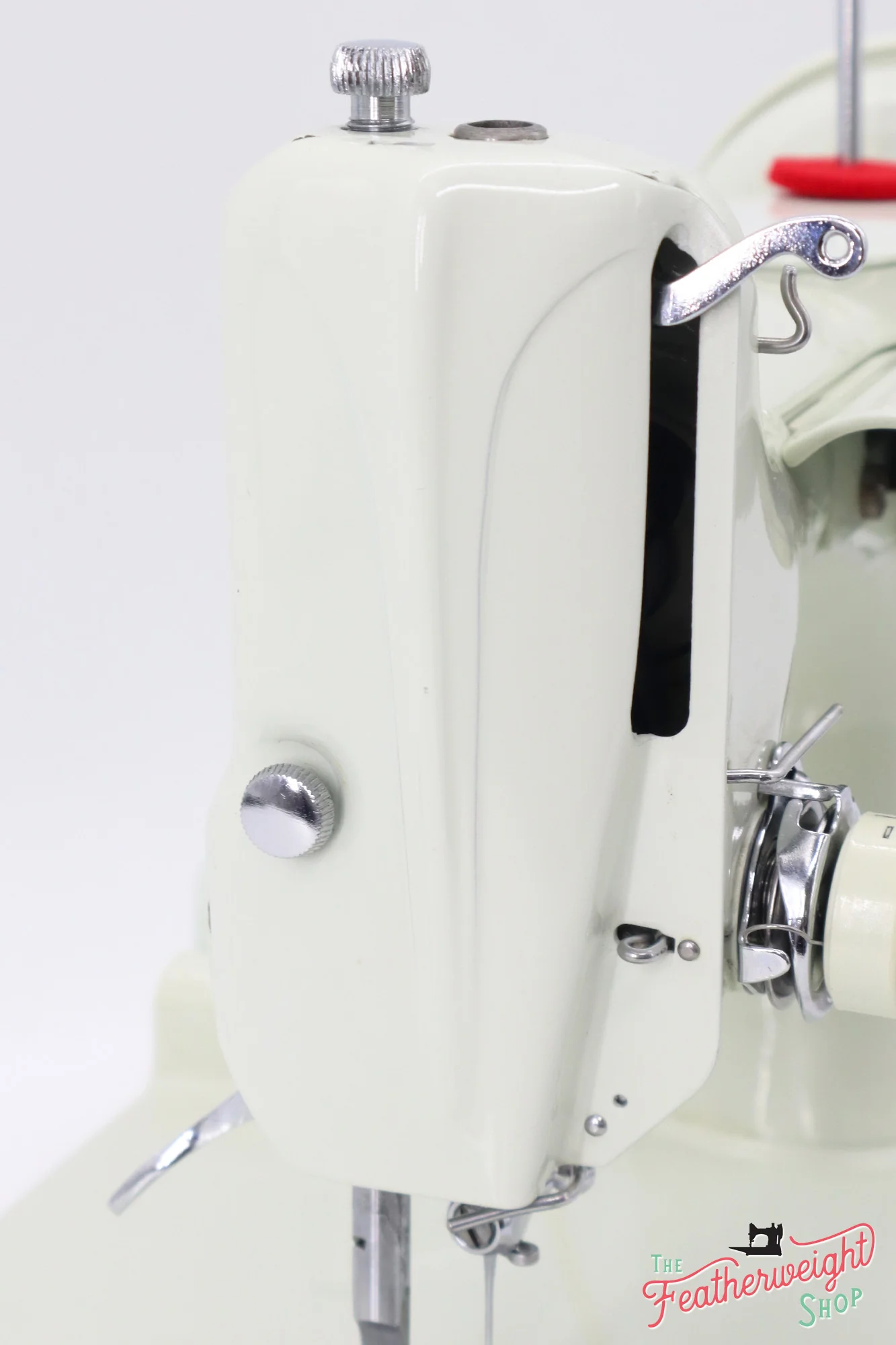 Singer Featherweight 221K Sewing Machine, British WHITE FA223*** - Image 14