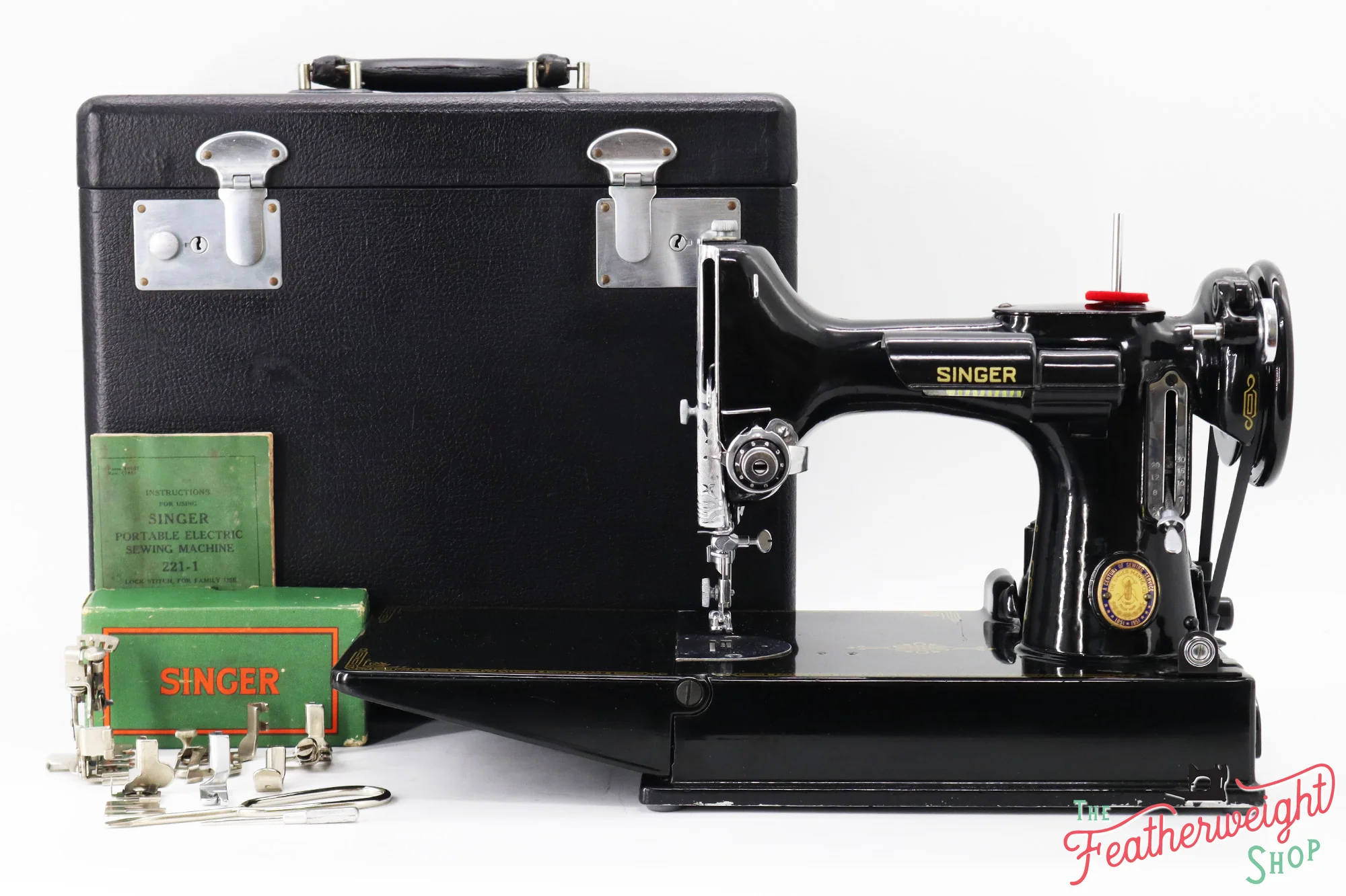Singer Featherweight 221K Sewing Machine, Centennial - EF280*** - Image 2