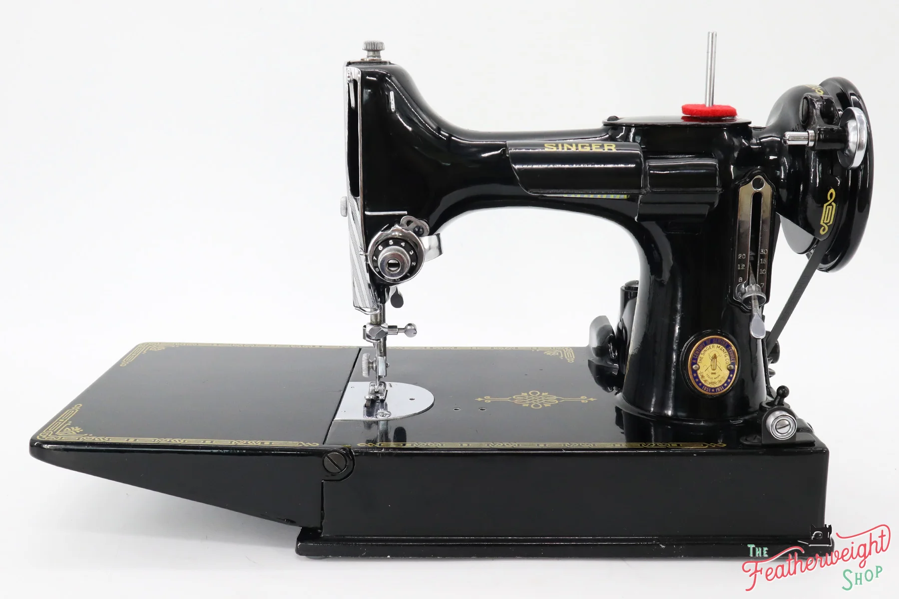 Singer Featherweight 221K Sewing Machine, Centennial! EF703*** - Image 2