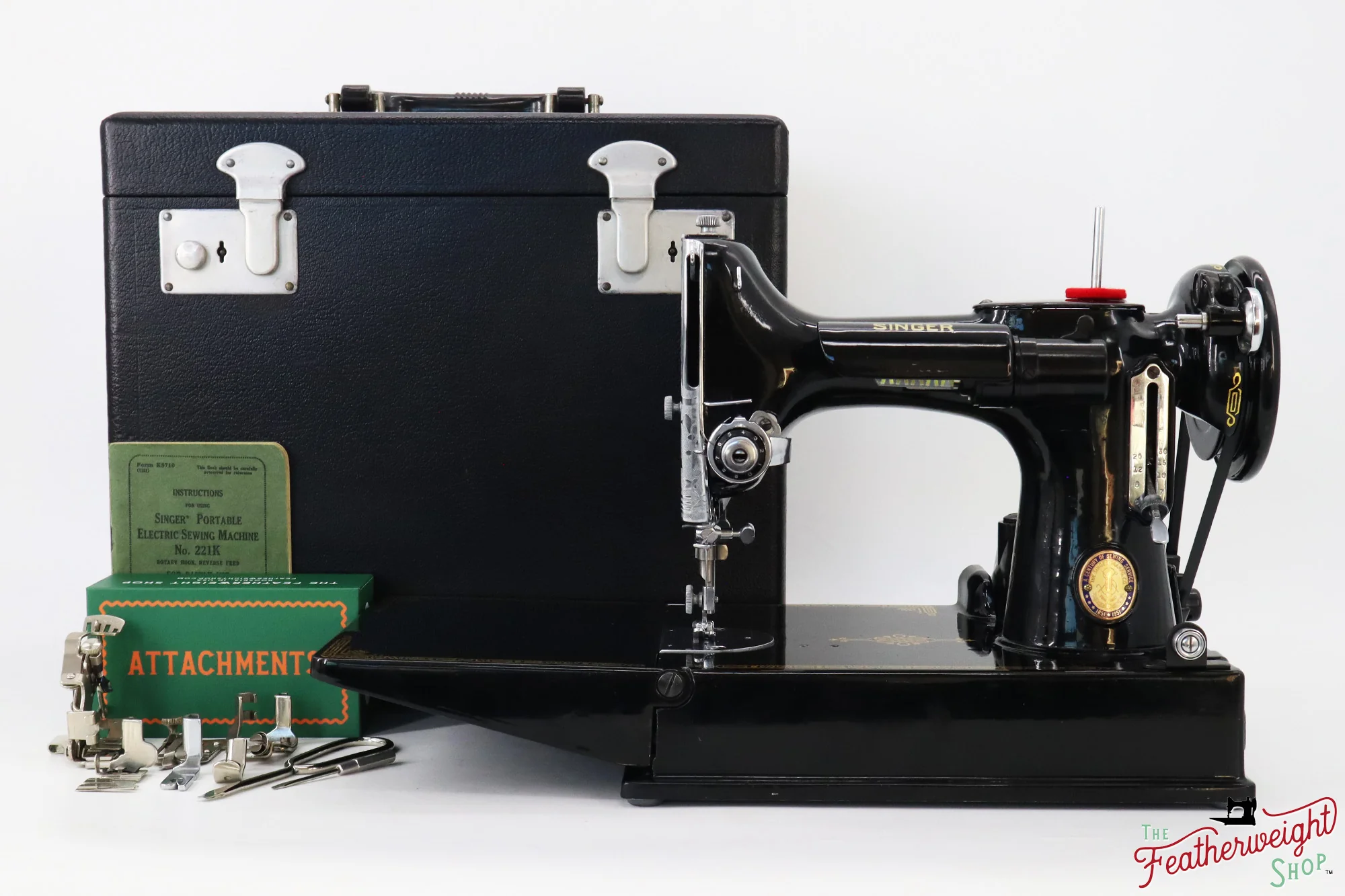 Singer Featherweight 221K Sewing Machine, Centennial: EG078*** - Image 3