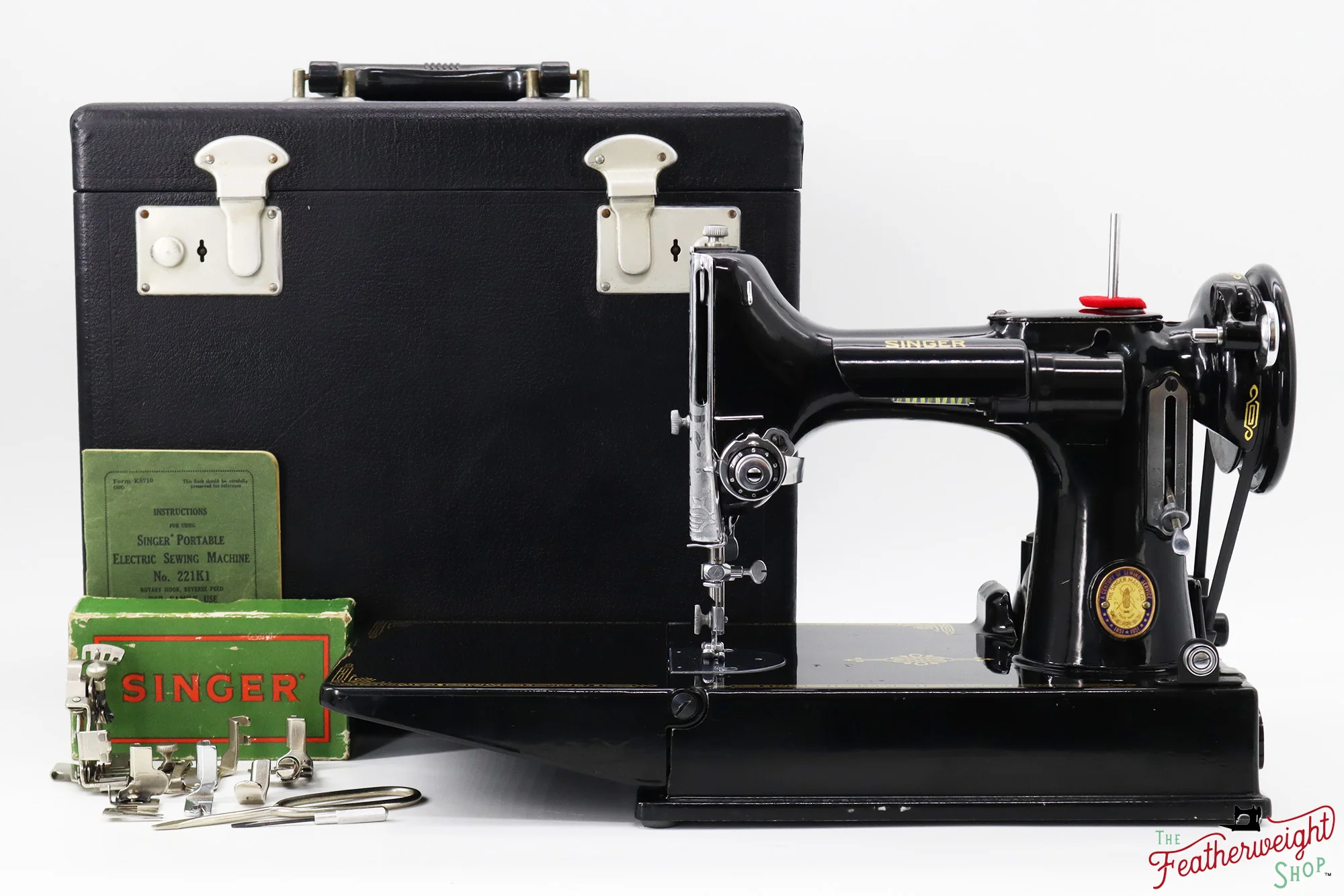 Singer Featherweight 221K Sewing Machine, Centennial: EG3100** - Image 2