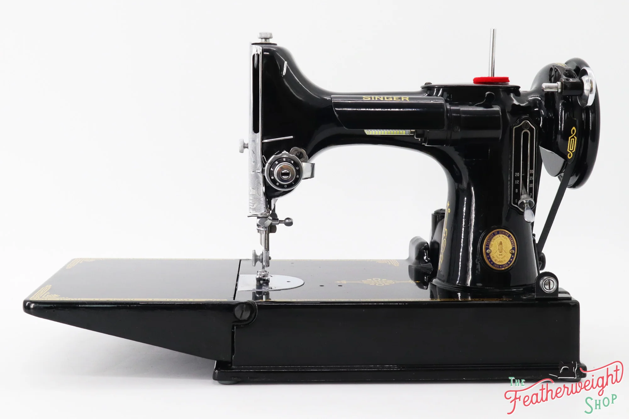 Singer Featherweight 221K Sewing Machine, Centennial! EG349*** - Image 2