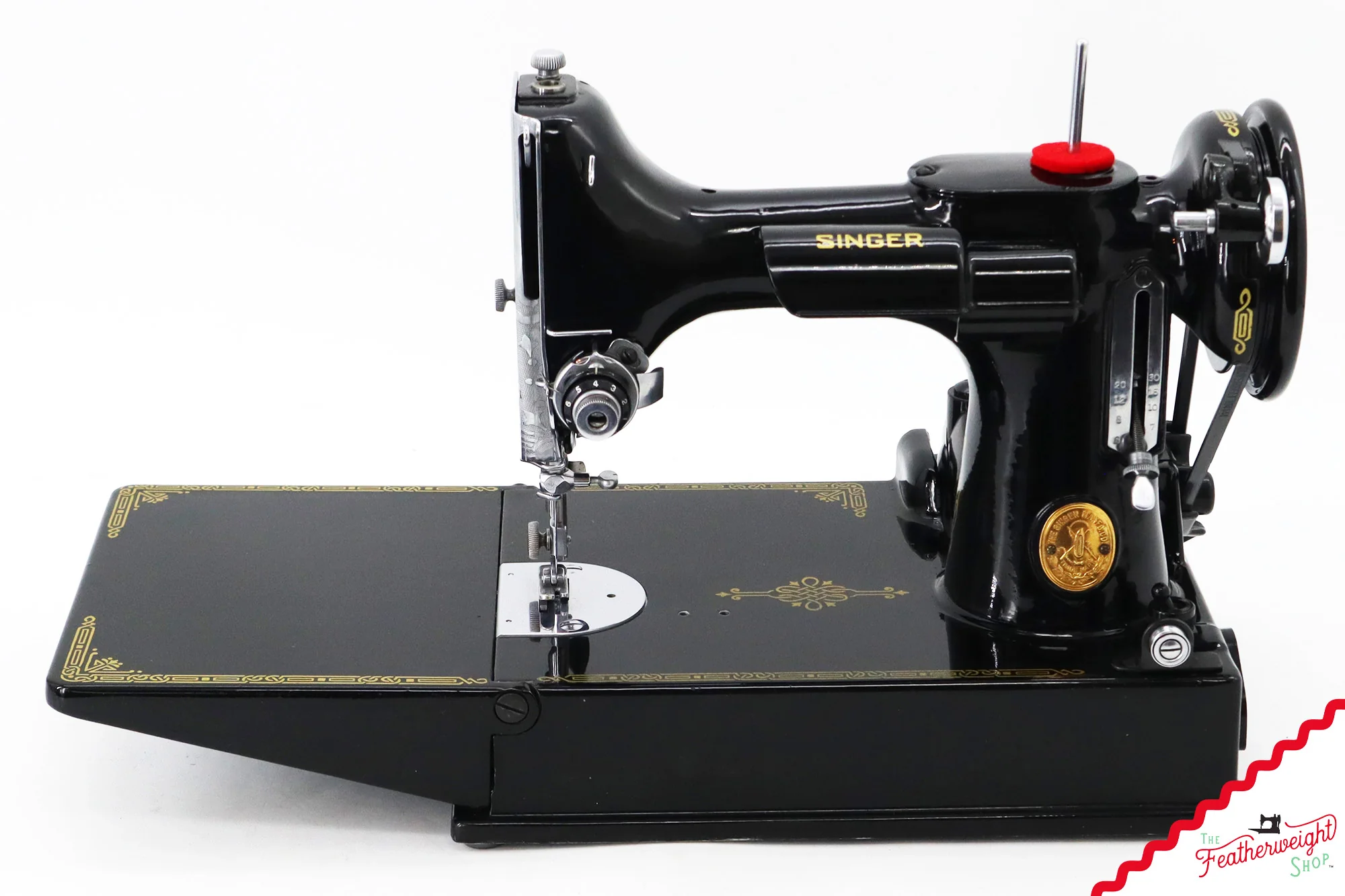 Singer Featherweight 221K Sewing Machine, French EF6885** - Image 3