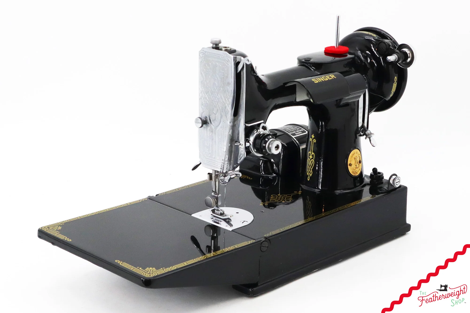 Singer Featherweight 221K Sewing Machine, French EF6885** - Image 4