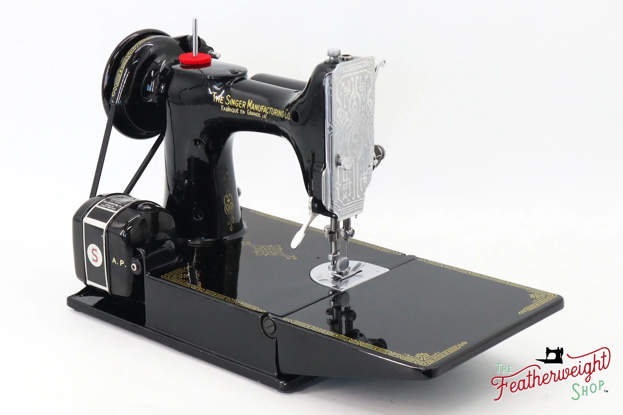 Singer Featherweight 221K Sewing Machine, French EF9120** and Sewhandy Set - Image 5