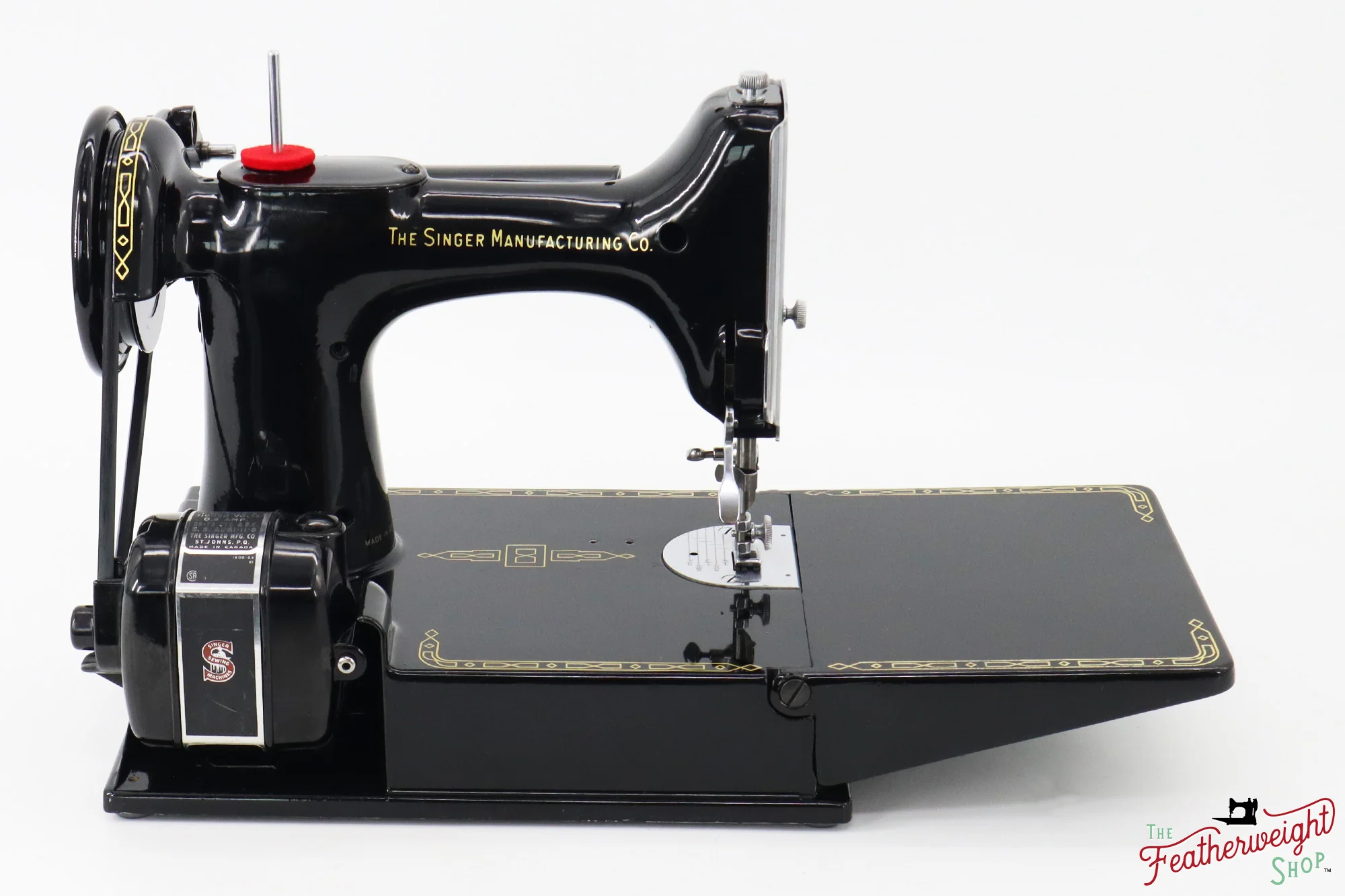 Singer Featherweight 221K Sewing Machine, RED "S" - ES1714** - Image 7