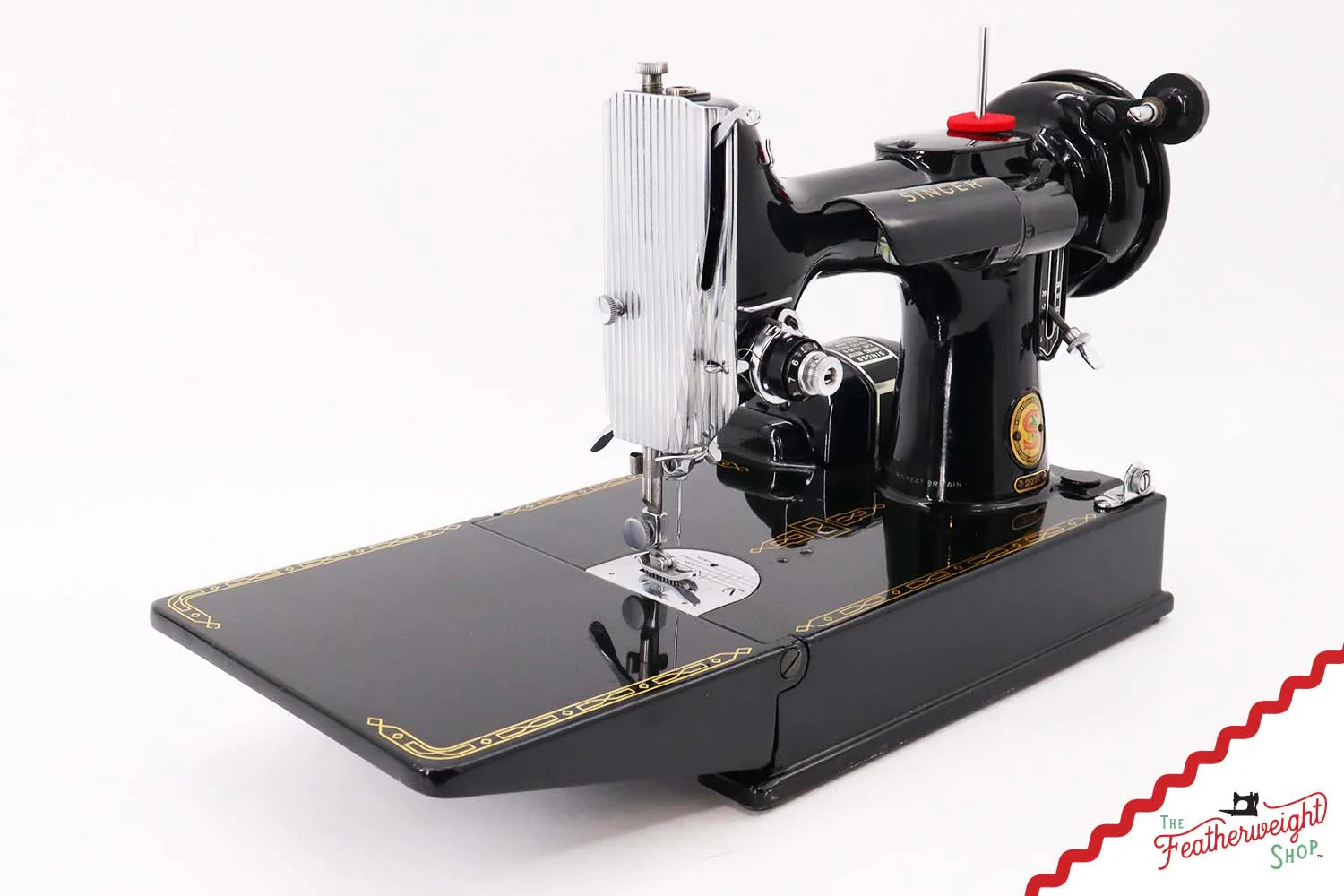 Singer Featherweight 221K Sewing Machine, RED "S" - ES1731** - Image 2