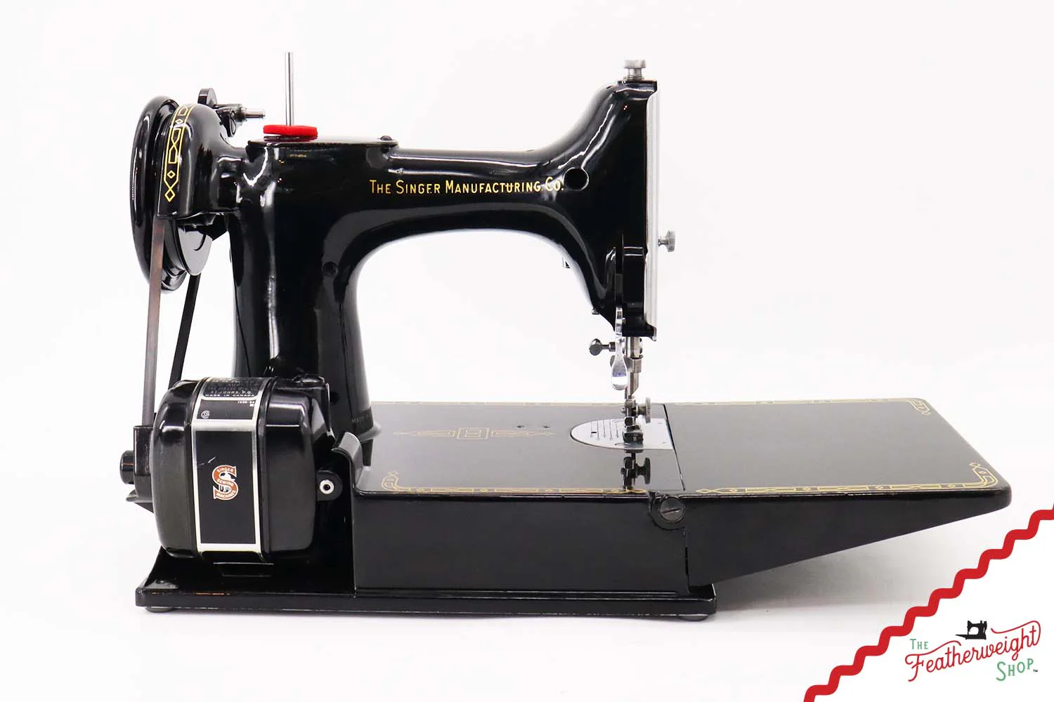 Singer Featherweight 221K Sewing Machine, RED "S" - ES1731** - Image 5