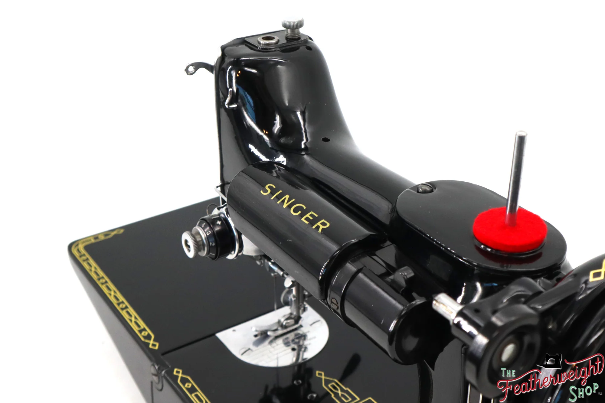 Singer Featherweight 221K Sewing Machine, RED "S" - ES174*** - Image 12