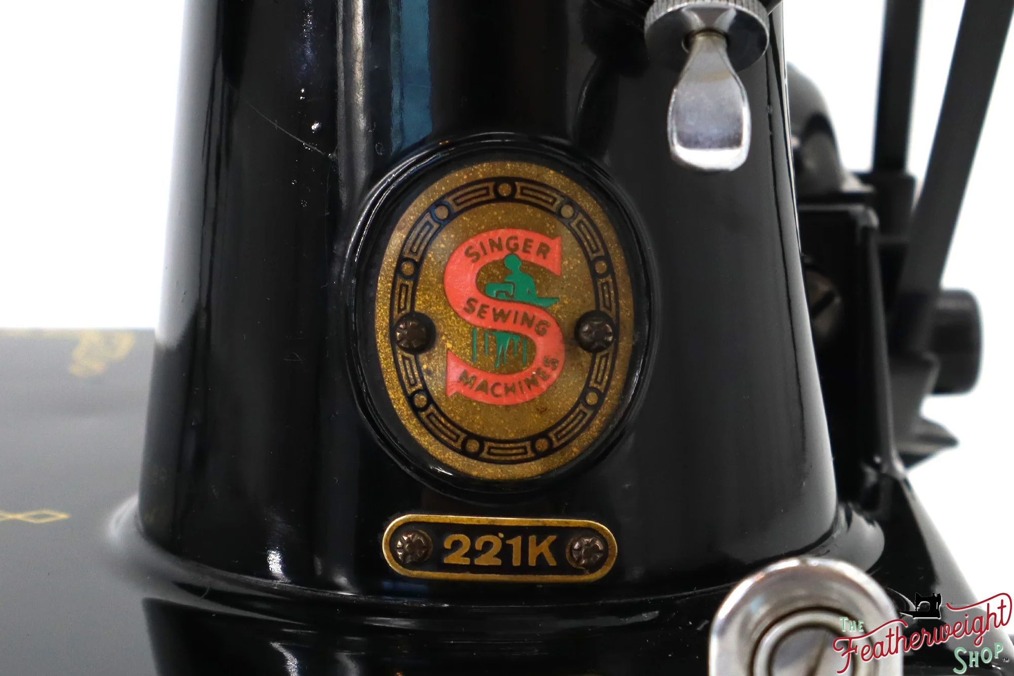 Singer Featherweight 221K Sewing Machine, RED "S" - ES174*** - Image 13
