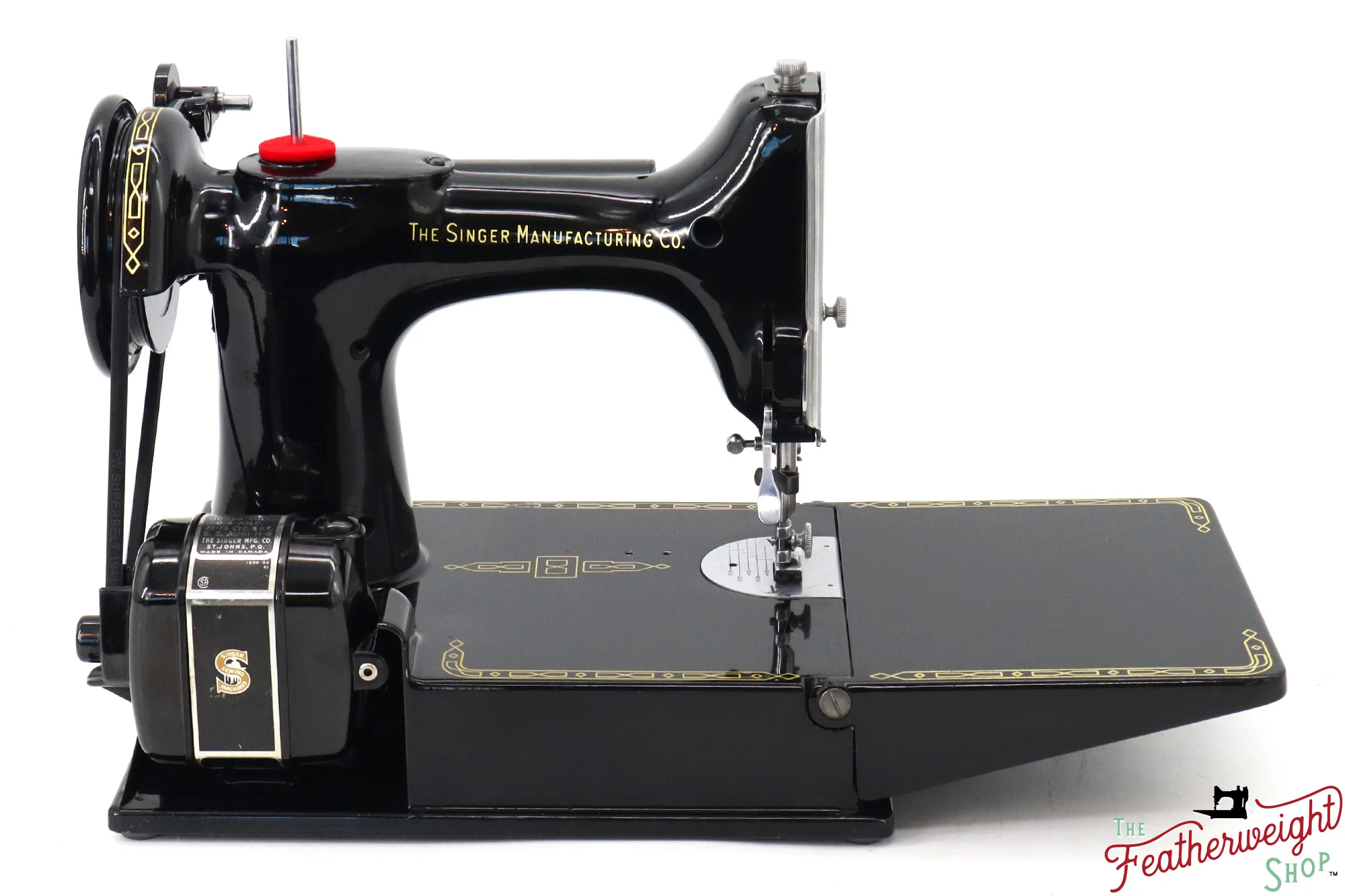 Singer Featherweight 221K Sewing Machine, RED "S" - ES174*** - Image 6