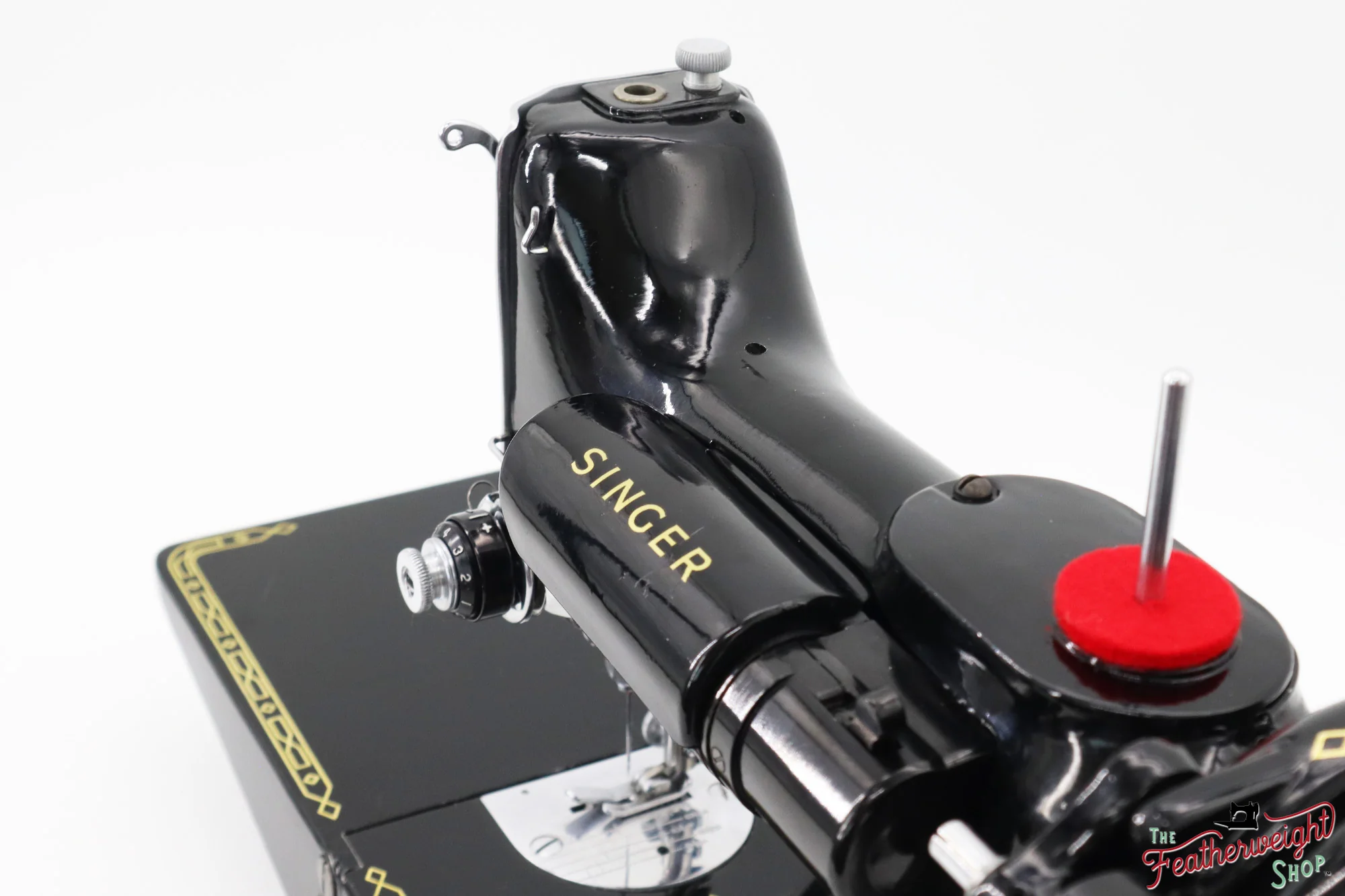 Singer Featherweight 221K Sewing Machine, RED "S" - ES239*** - Image 17