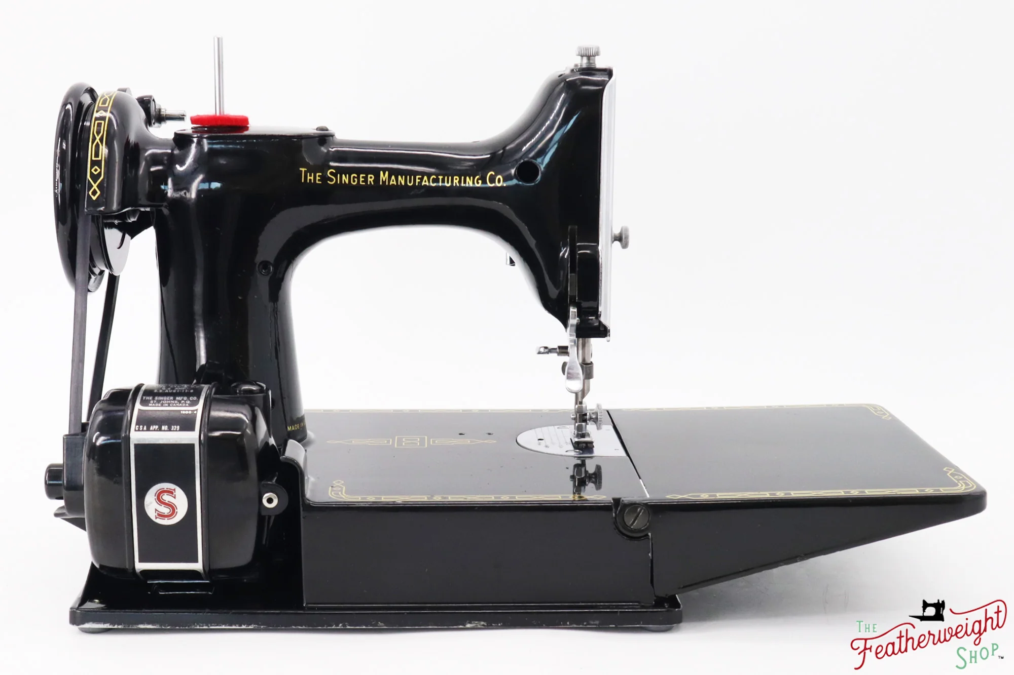 Singer Featherweight 221K Sewing Machine, RED "S" - ES24417* - Image 6