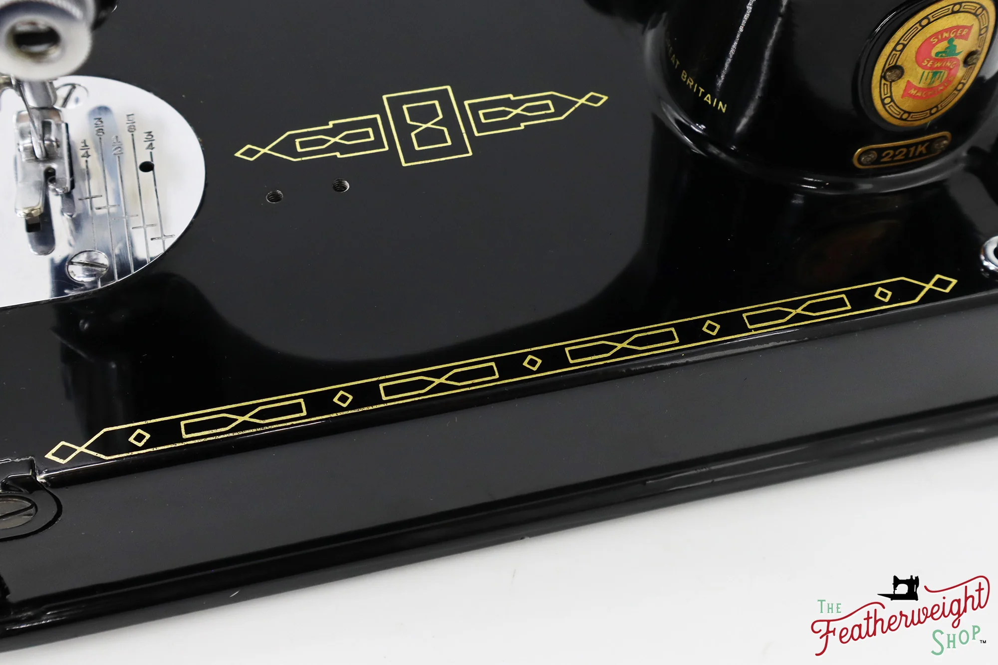 Singer Featherweight 221K Sewing Machine, RED "S" - ES2444** - Image 8