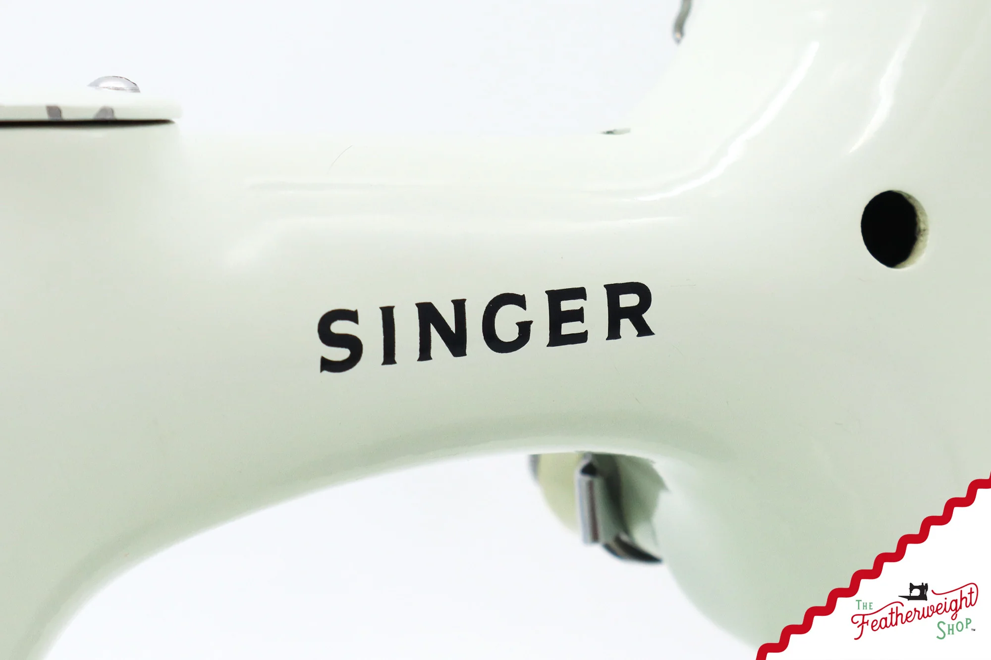 Singer Featherweight 221K Sewing Machine, WHITE - EV891*** - Image 13